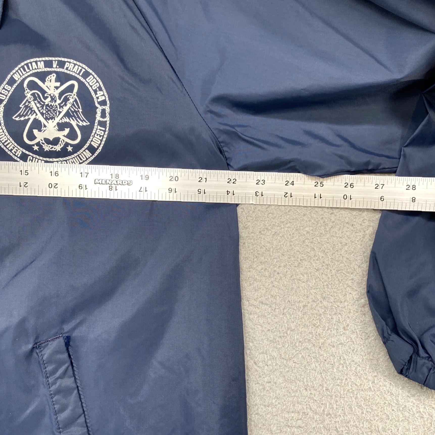 Vintage Vintage USS WILLIAM V. PRATT DDG-44 DESTROYER Snap Up Blue Jacket Men’s Size M Size US M / EU 48-50 / 2 - 4 Thumbnail