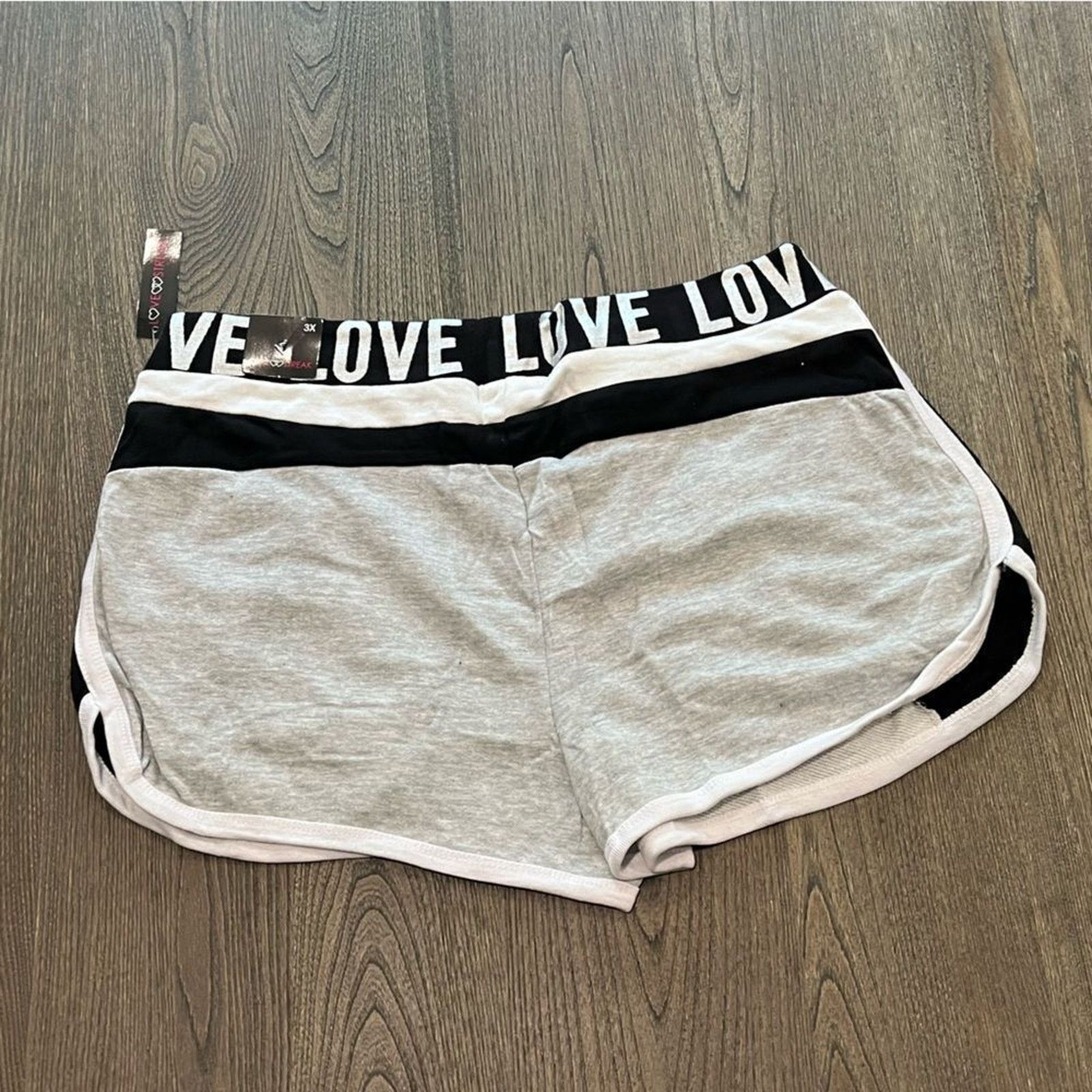 Vintage NWT Love Streak Womens Cotton Track Gym Shorts Size 3X Size 42" / US 20 - 5 Thumbnail