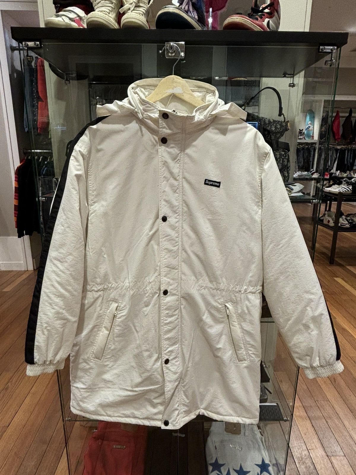 Supreme Supreme Stadium Parka White FW17 Size US M / EU 48-50 / 2 - 2 Thumbnail