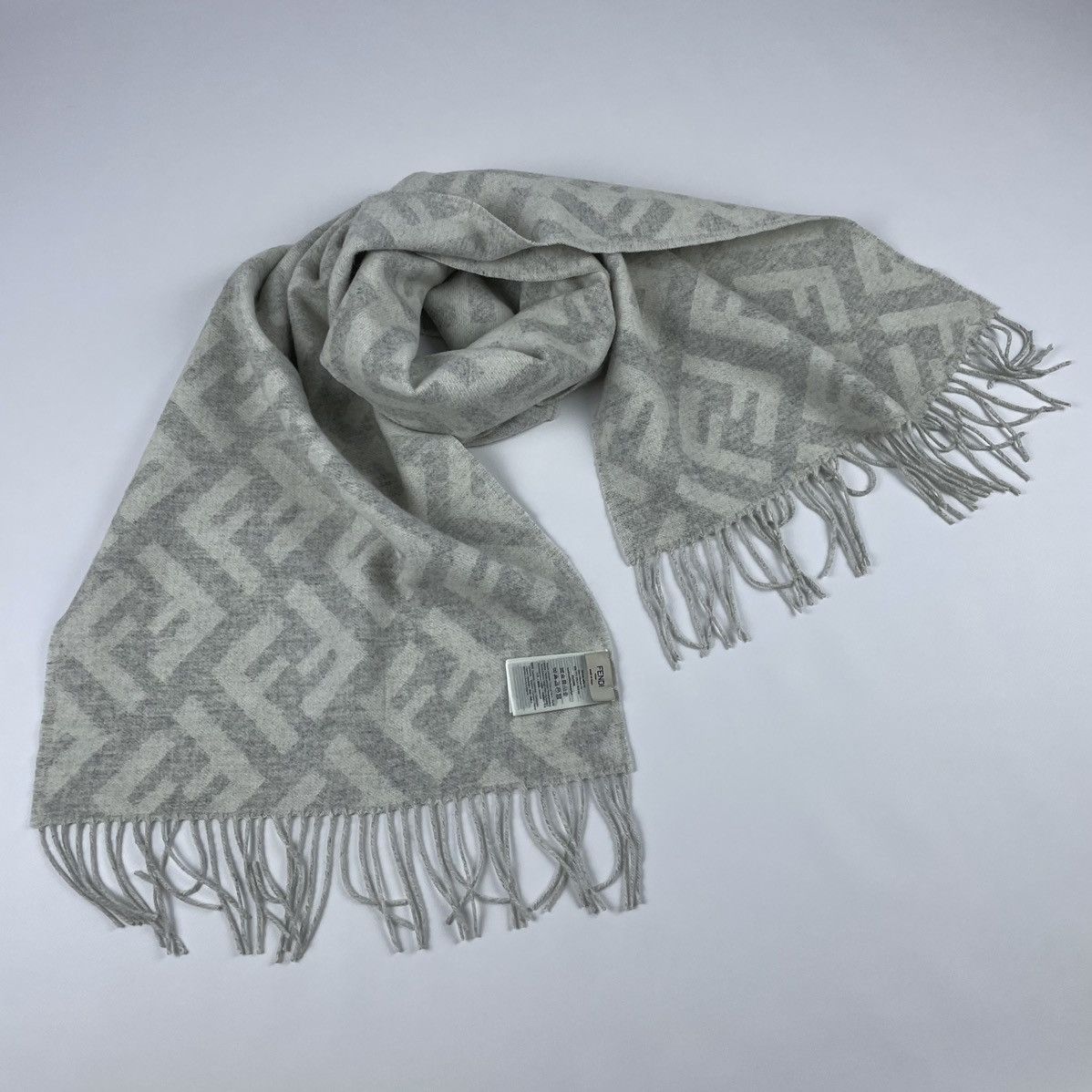 Fendi Fendi Monogram Cashmere Scarf Size ONE SIZE - 2 Thumbnail