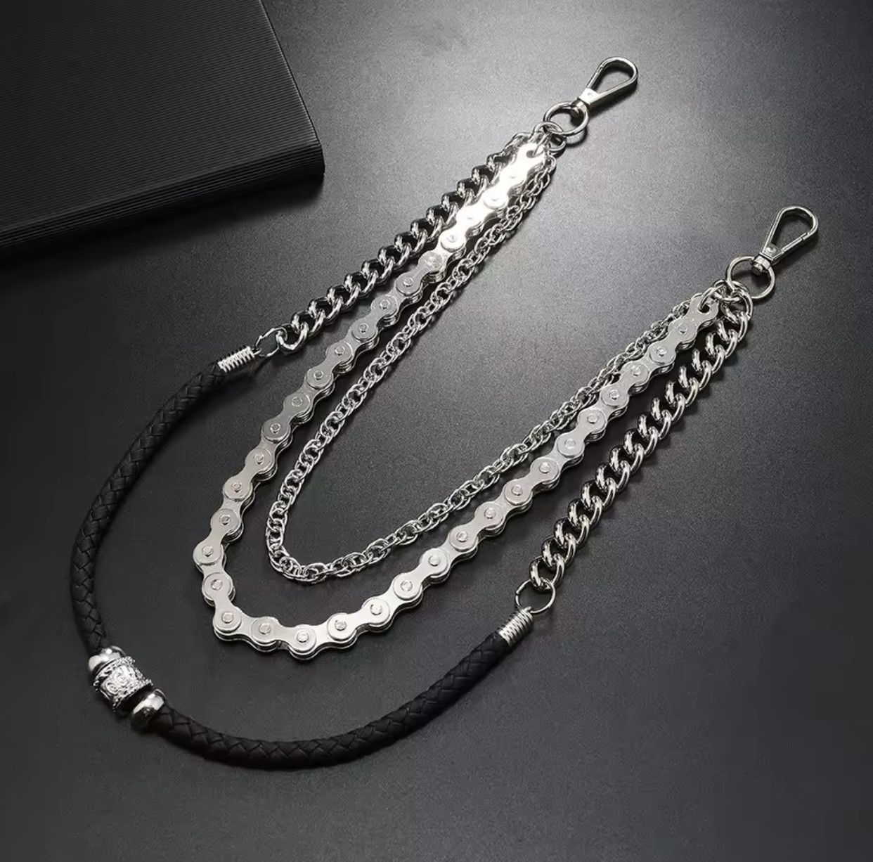 Jewelry 3 Styles Layered Punk Jean Chains Size ONE SIZE - 2 Thumbnail