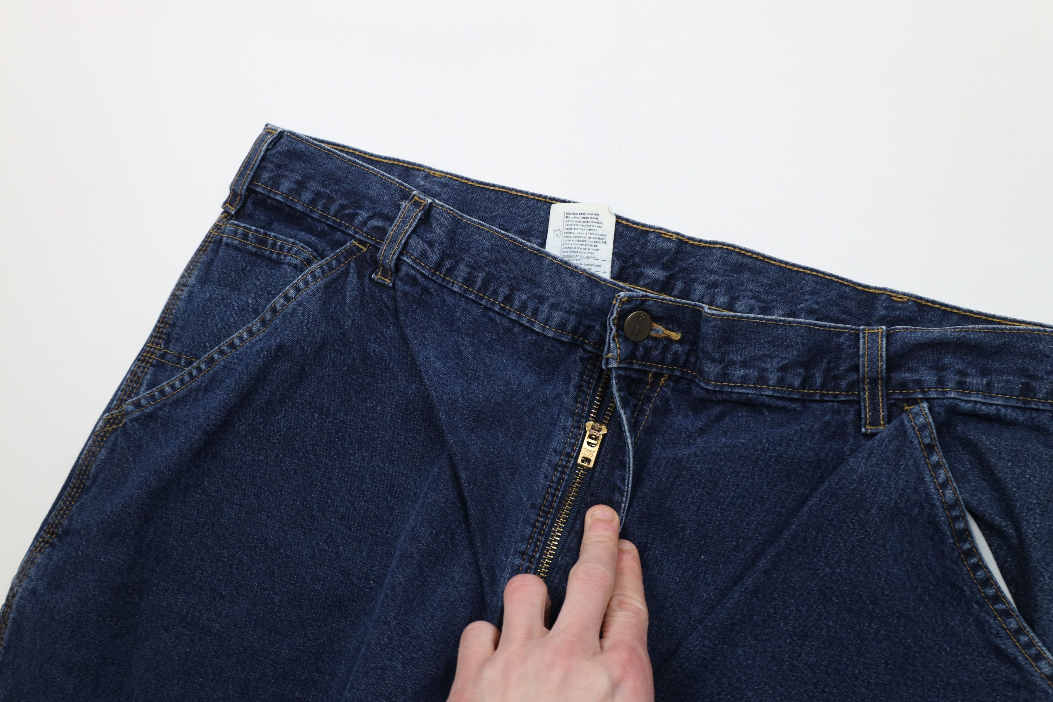 Carhartt Vintage Y2K Carhartt Wide Leg Dungaree Denim Jeans Blue Size US 40 / EU 56 - 8 Thumbnail