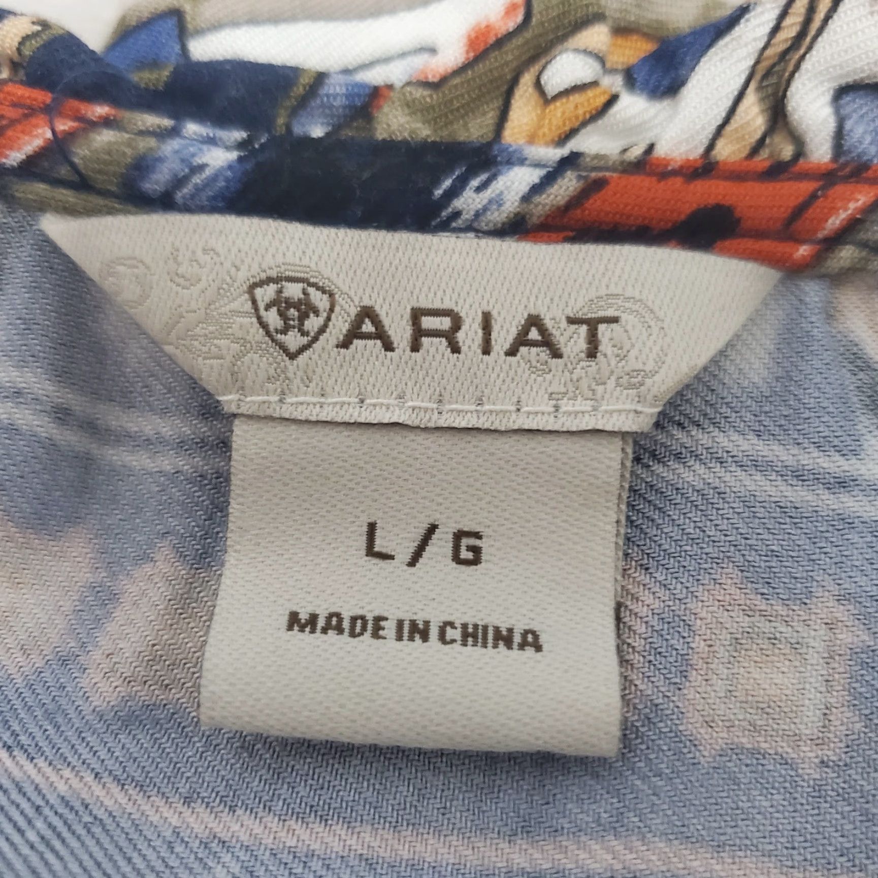 Ariat Ariat Dress Women L Blue Long Bell Sleeve Tassel Tie Rayon Western Boho Festival Size L / US 10 / IT 46 - 4 Thumbnail