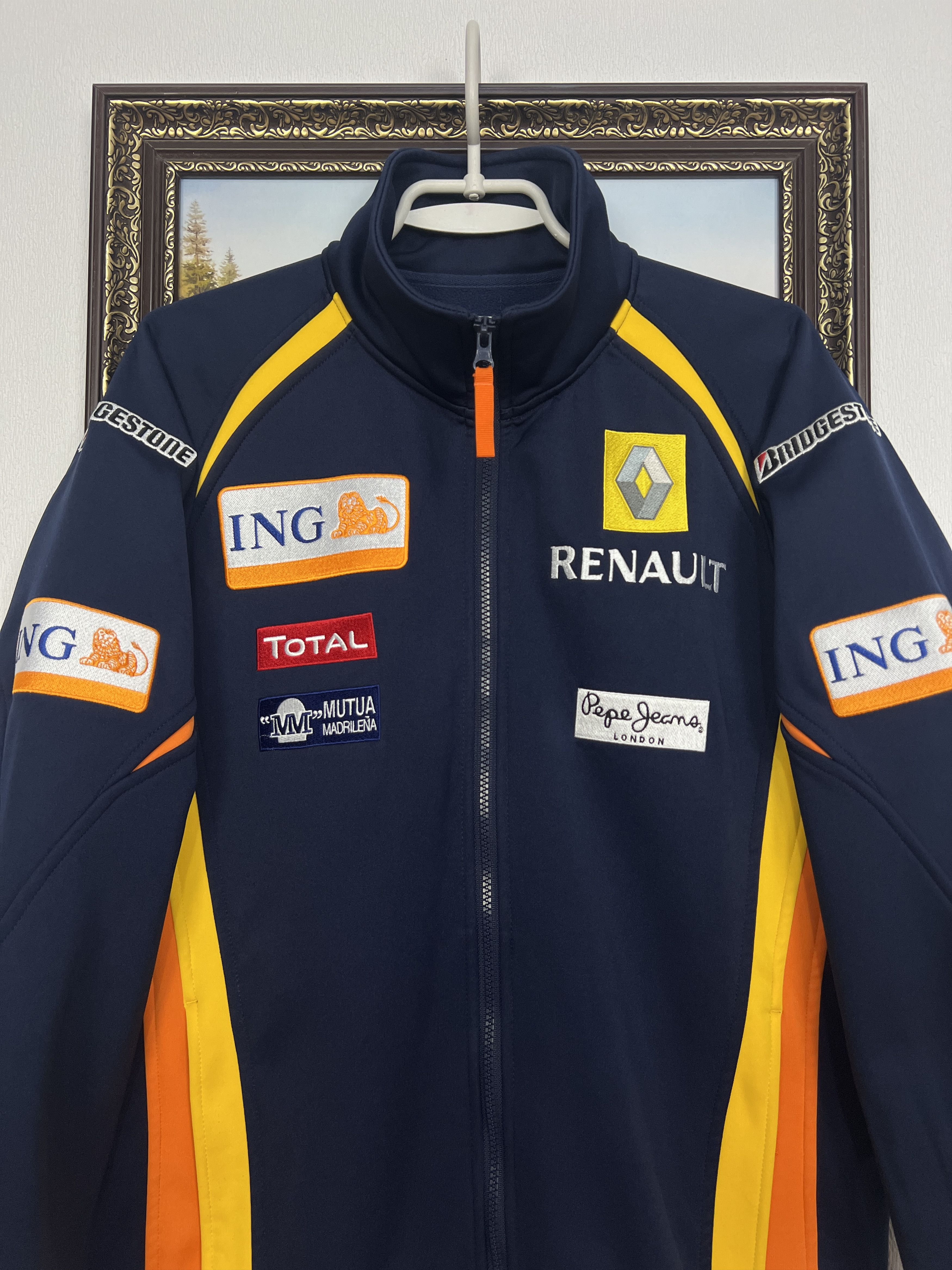 Vintage Renault Fleece Zip Jacket Racing Big Logo F1 Team Rare Hype Size US M / EU 48-50 / 2 - 2 Thumbnail