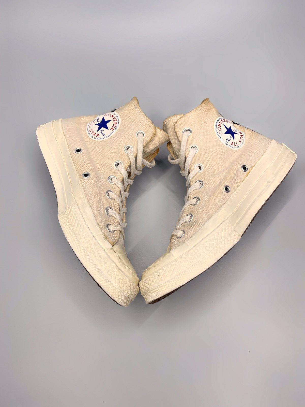 Comme des Garcons × Comme des Garcons PLAY × Converse Comme Des Garcons Play x Converse Hi-Top Sneakers Size US 7.5 / IT 37.5 - 5 Thumbnail