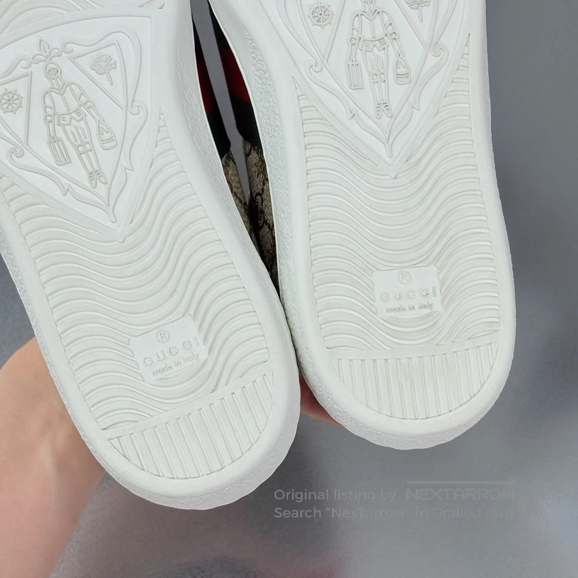 Gucci Gucci Ace Gold Bee Sneakers. Size US 11.5 / EU 44-45 - 8 Thumbnail