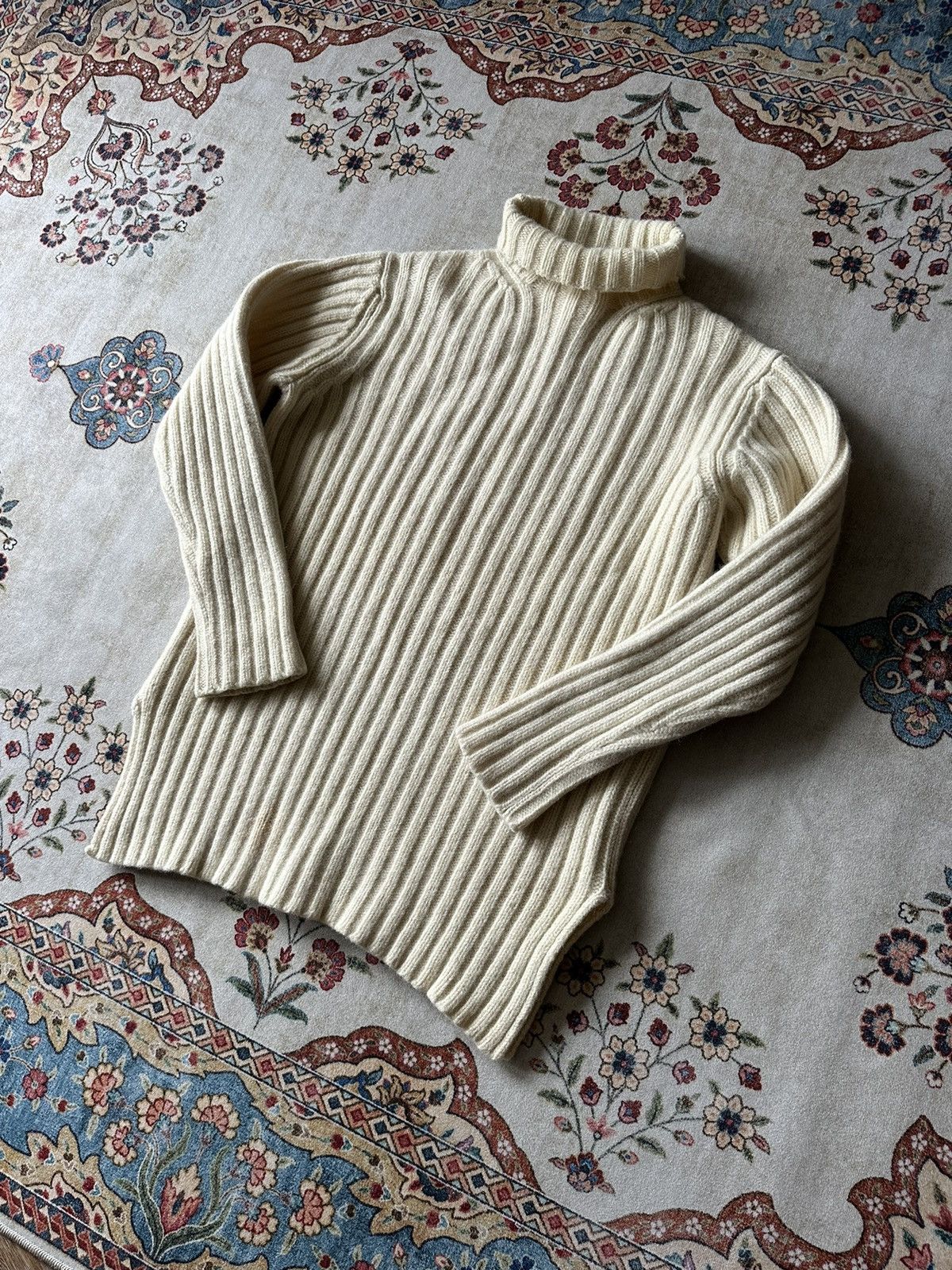 Yohji Yamamoto Archive Y’s for men / Yohji Yamamoto Cable Wool Turtleneck Size US S / EU 44-46 / 1 - 3 Thumbnail