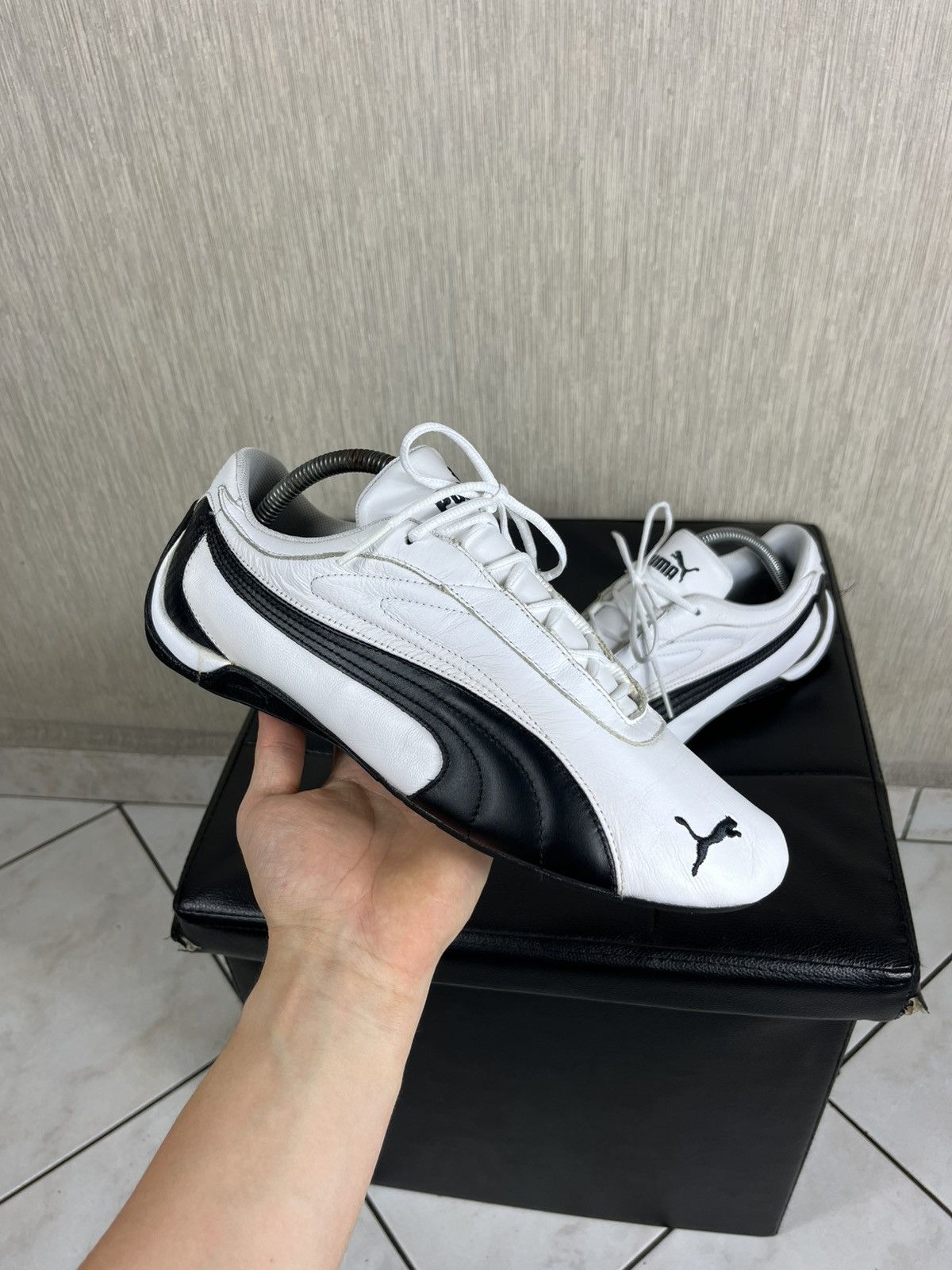 Puma × Vintage Vintage Puma leather y2k speed cat shoes low sneakers racing Size US 9.5 / EU 42-43 - 1 Thumbnail