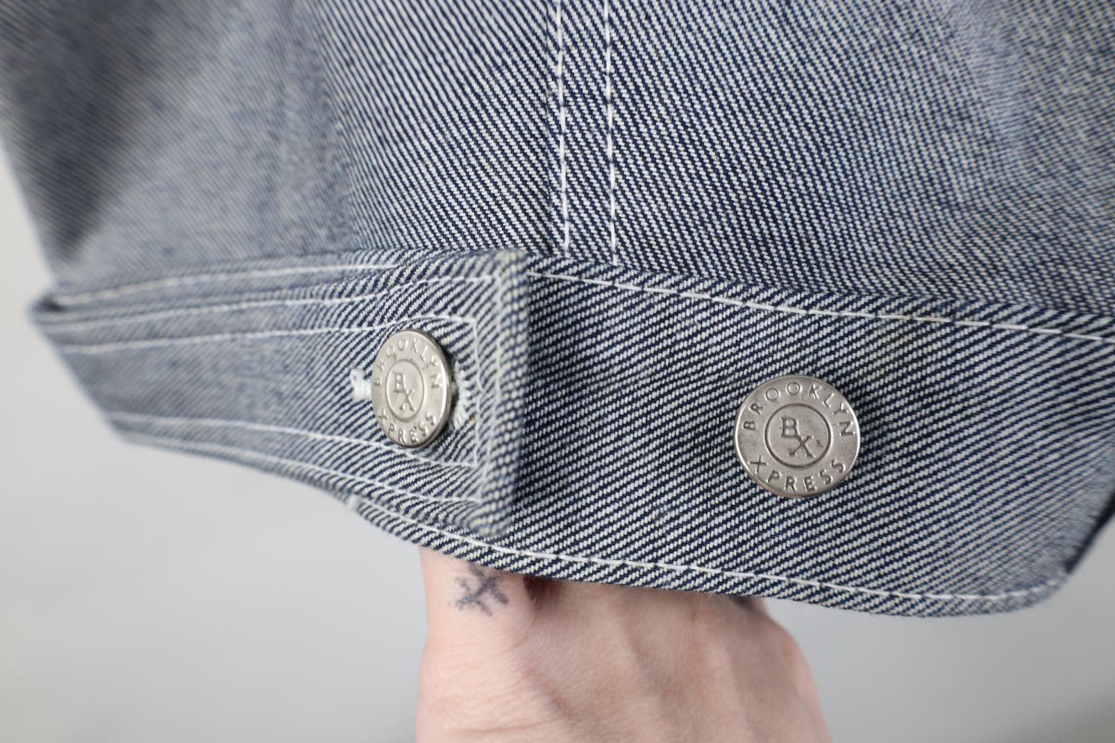 Vintage Deadstock Vintage 90s Y2K Streetwear Denim Trucker Jacket Size US L / EU 52-54 / 3 - 18 Thumbnail