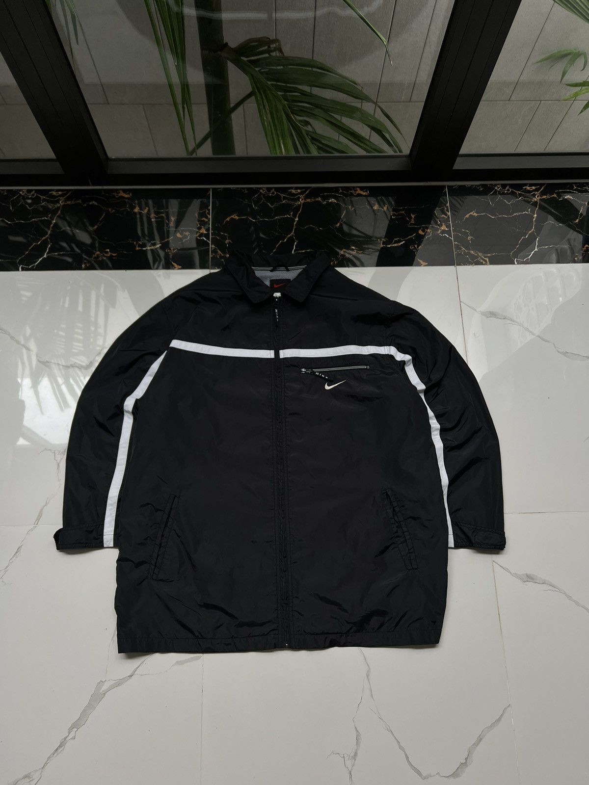 Nike × Vintage 90's NIKE RETRO RARE SWOOSH LOGO JACKET Y2K Size US XL / EU 56 / 4 - 1 Thumbnail