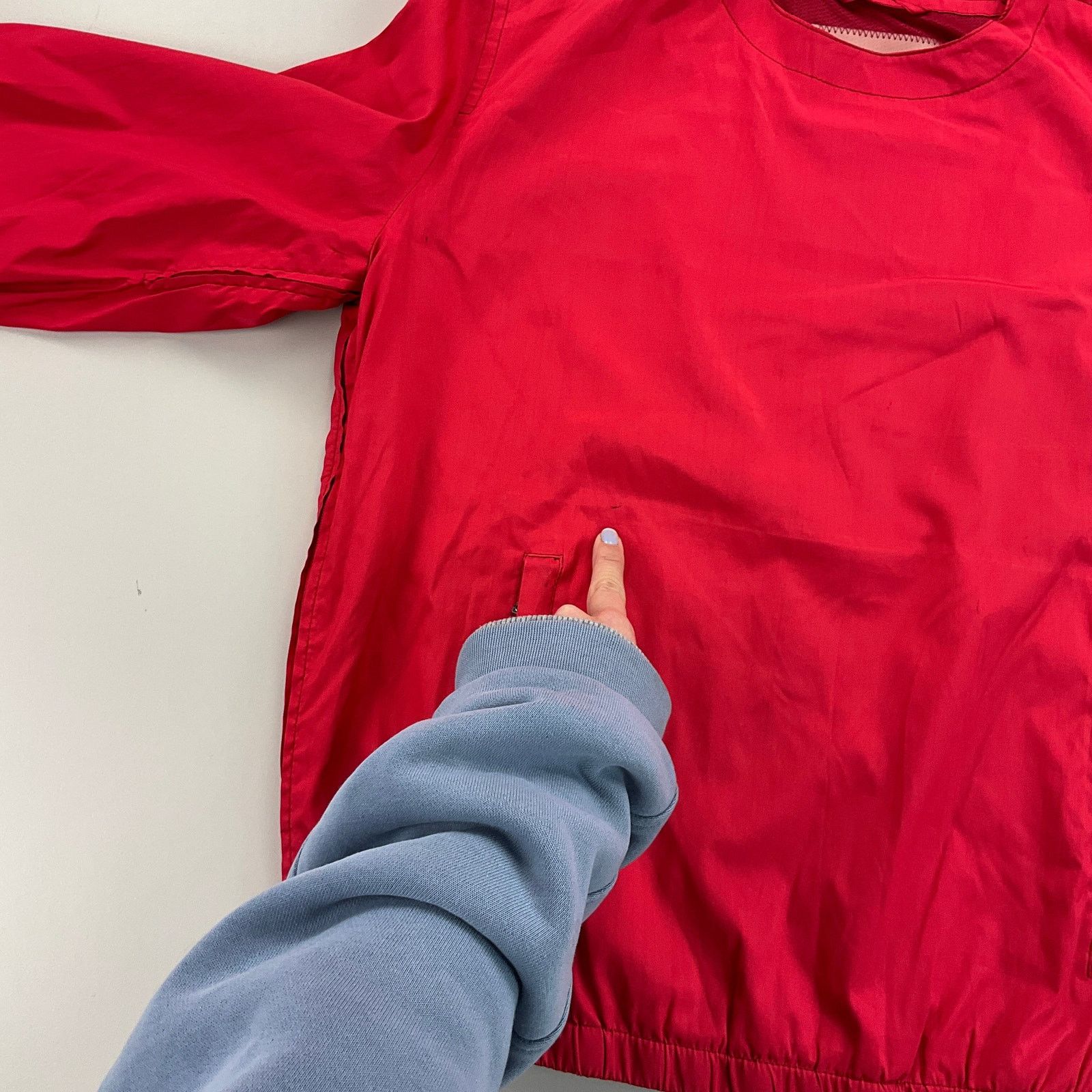 Prada Prada Nylon 00s Sweatshirt - Women Large red designer item Size L / US 10 / IT 46 - 4 Thumbnail