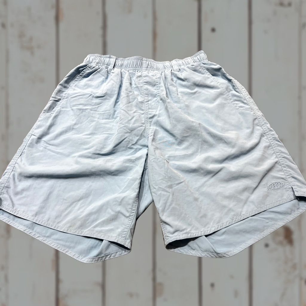 Vintage AFTCO Mens Shorts S Classic Fit 8” Inseam Cargo Nylon Blue Regular Size S Size US 29 - 1 Thumbnail