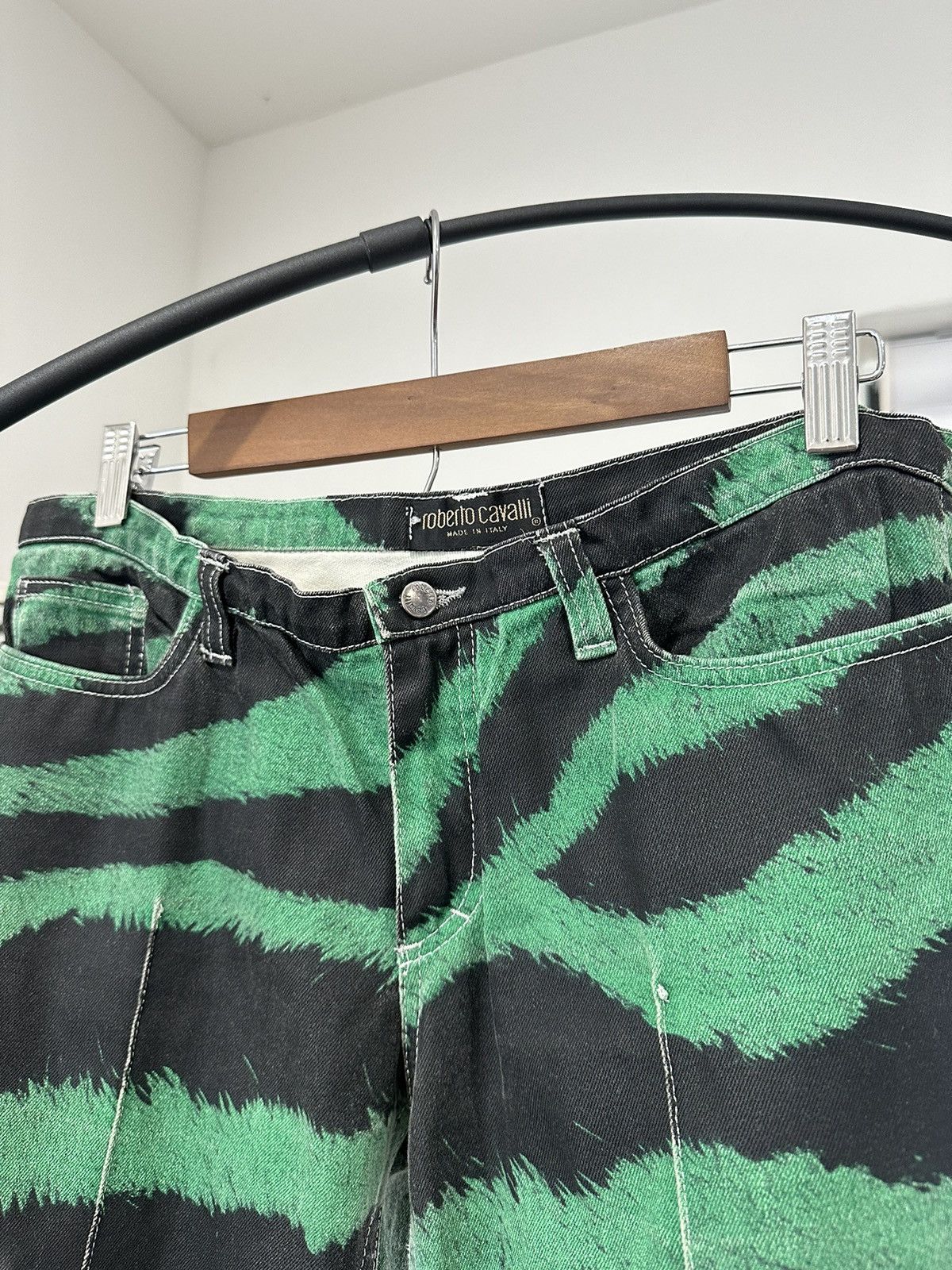 Roberto Cavalli Roberto Cavalli Runway Zebra Print Jeans Size 29" - 5 Thumbnail