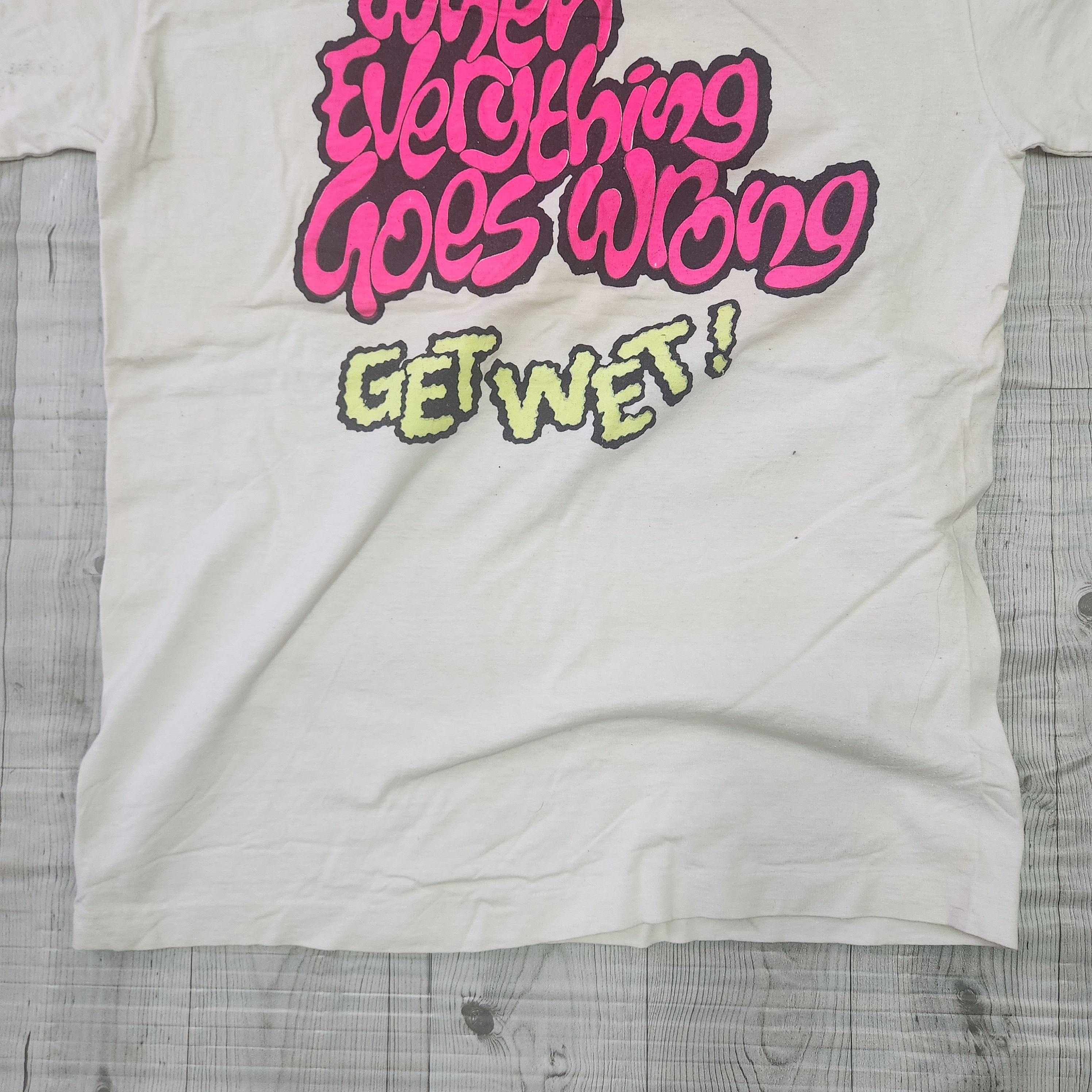 Vintage Vintage 1990s Bali Surf TShirt Get Wet Single Stitches Size US S / EU 44-46 / 1 - 16 Thumbnail