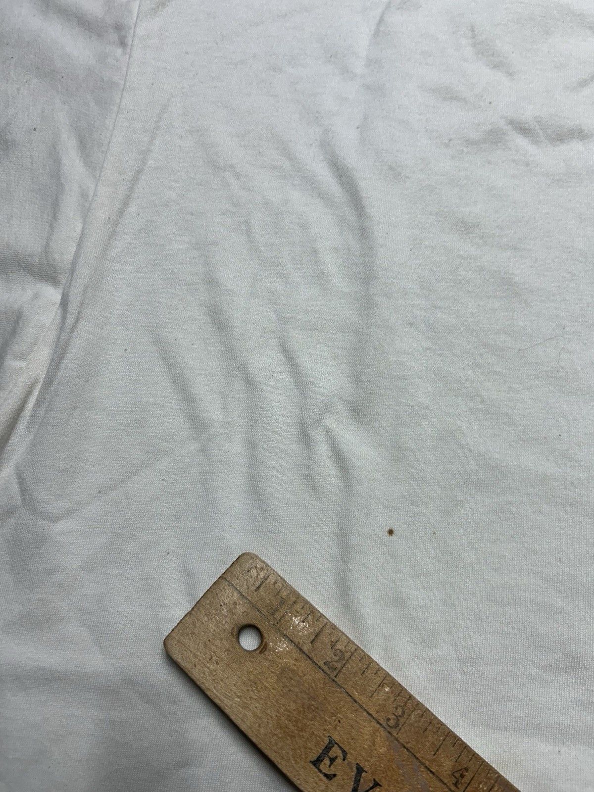 Vintage 80s blank white t shirt jerzees DEADSTOCK STAINS grunge XXL Size US XXL / EU 58 / 5 - 4 Thumbnail