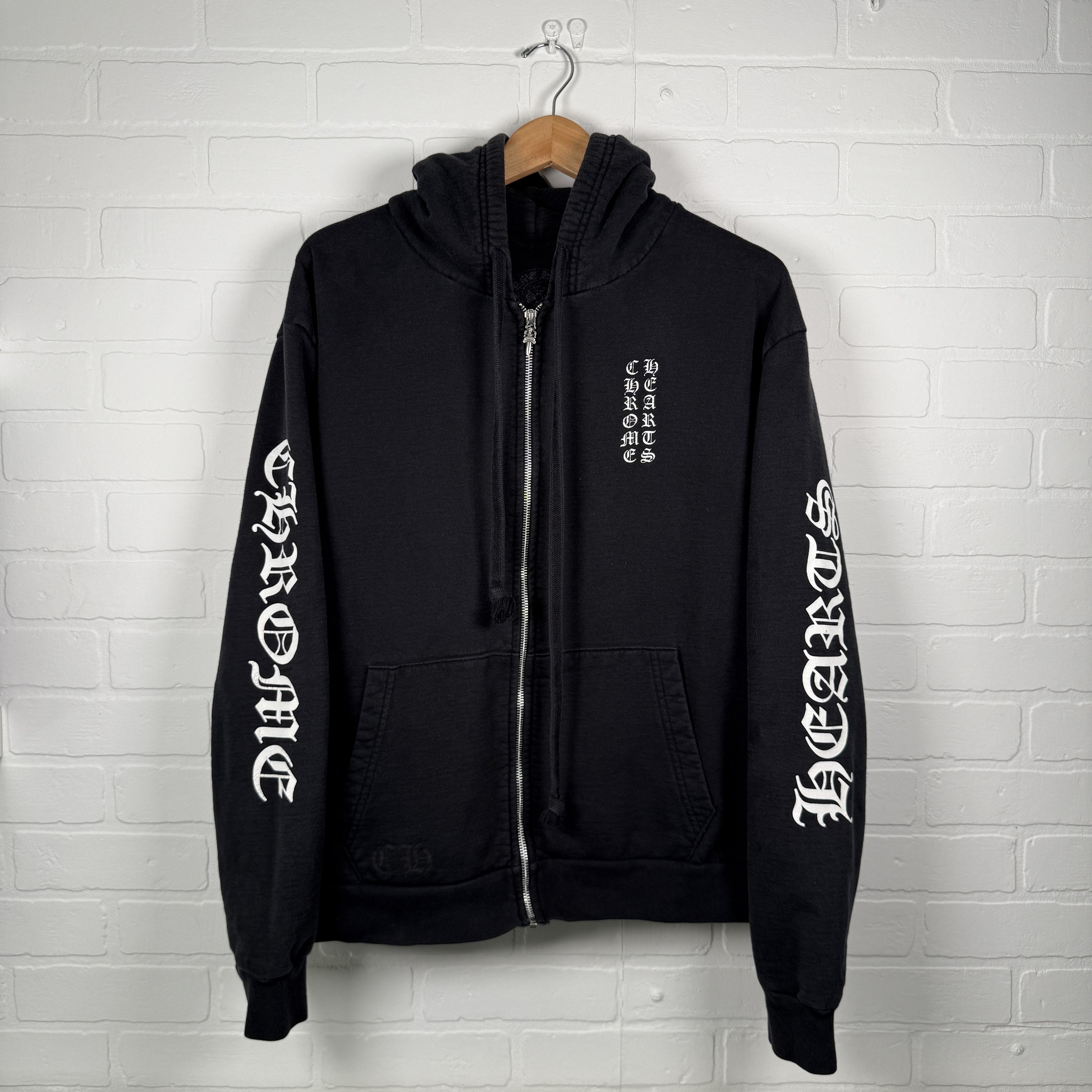 Chrome Hearts Flames zip up hoodie S | Grailed