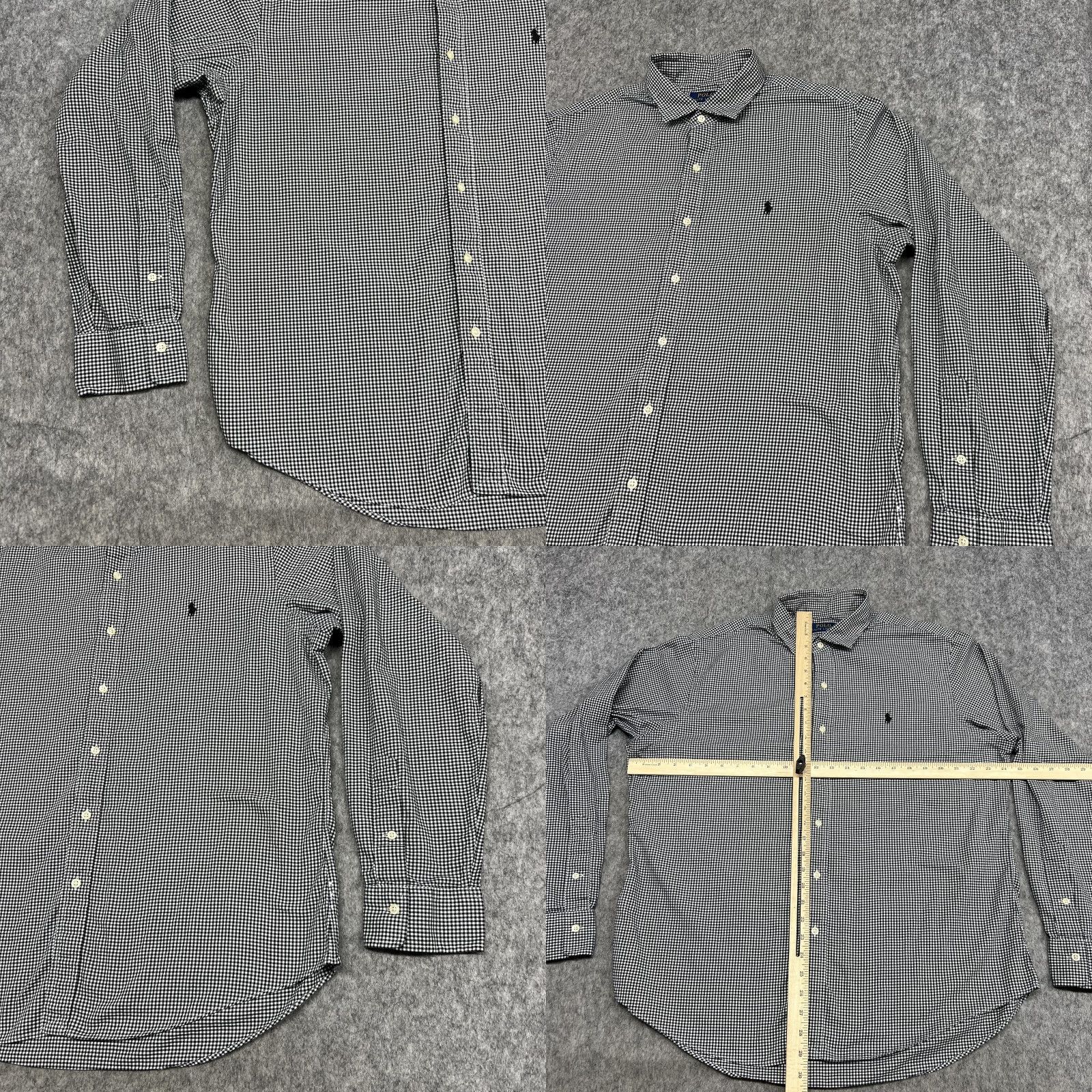 Polo Ralph Lauren Polo Ralph Lauren Shirt Mens XL Black White Check Long Sleeve Button Preppy Pony Size US XL / EU 56 / 4 - 8 Thumbnail
