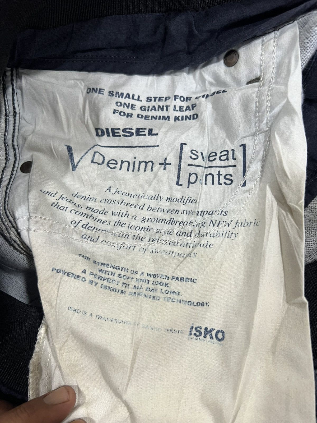 Diesel 🔥Diesel Industry Sweatpant Distressed Denim Size US 35 - 13 Thumbnail