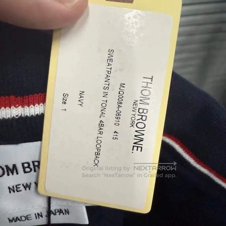 Thom Browne Thom Browne size 1 Black-Blue Fleece Pants Size US 27 - 5 Thumbnail