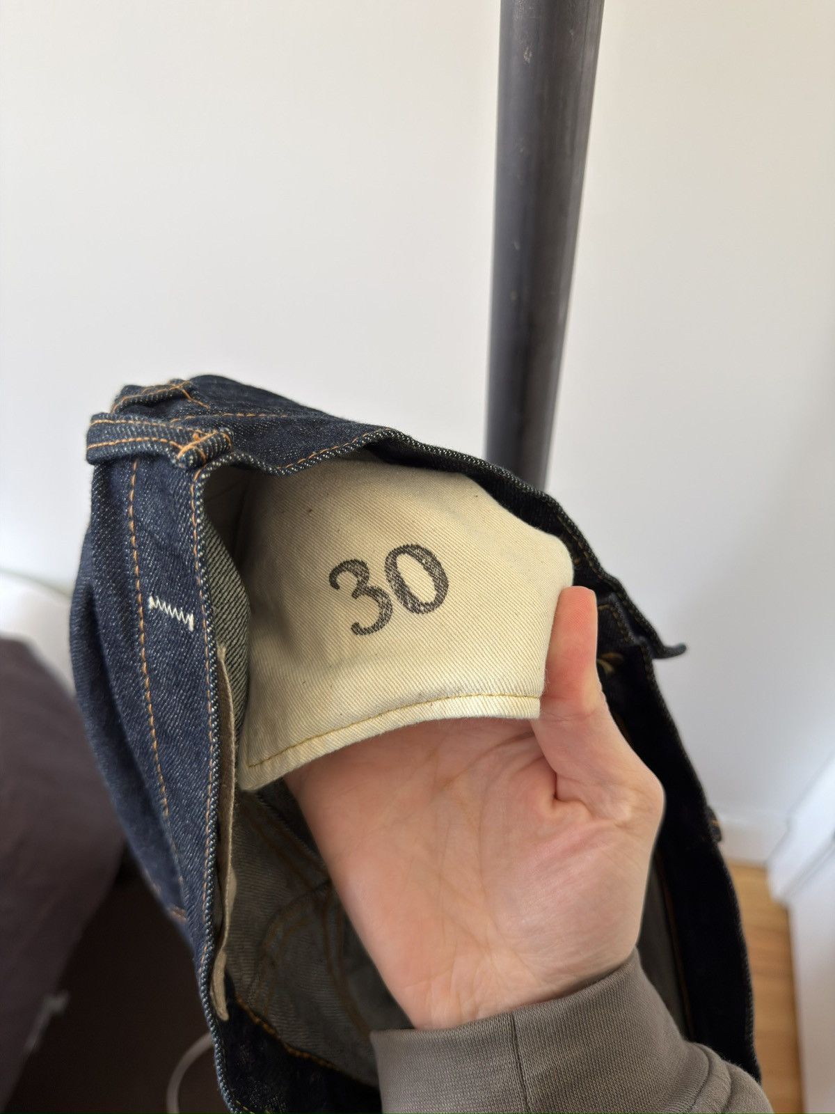 Kapital Indigo Flared Raw Jeans Size US 28 / EU 44 - 3 Thumbnail