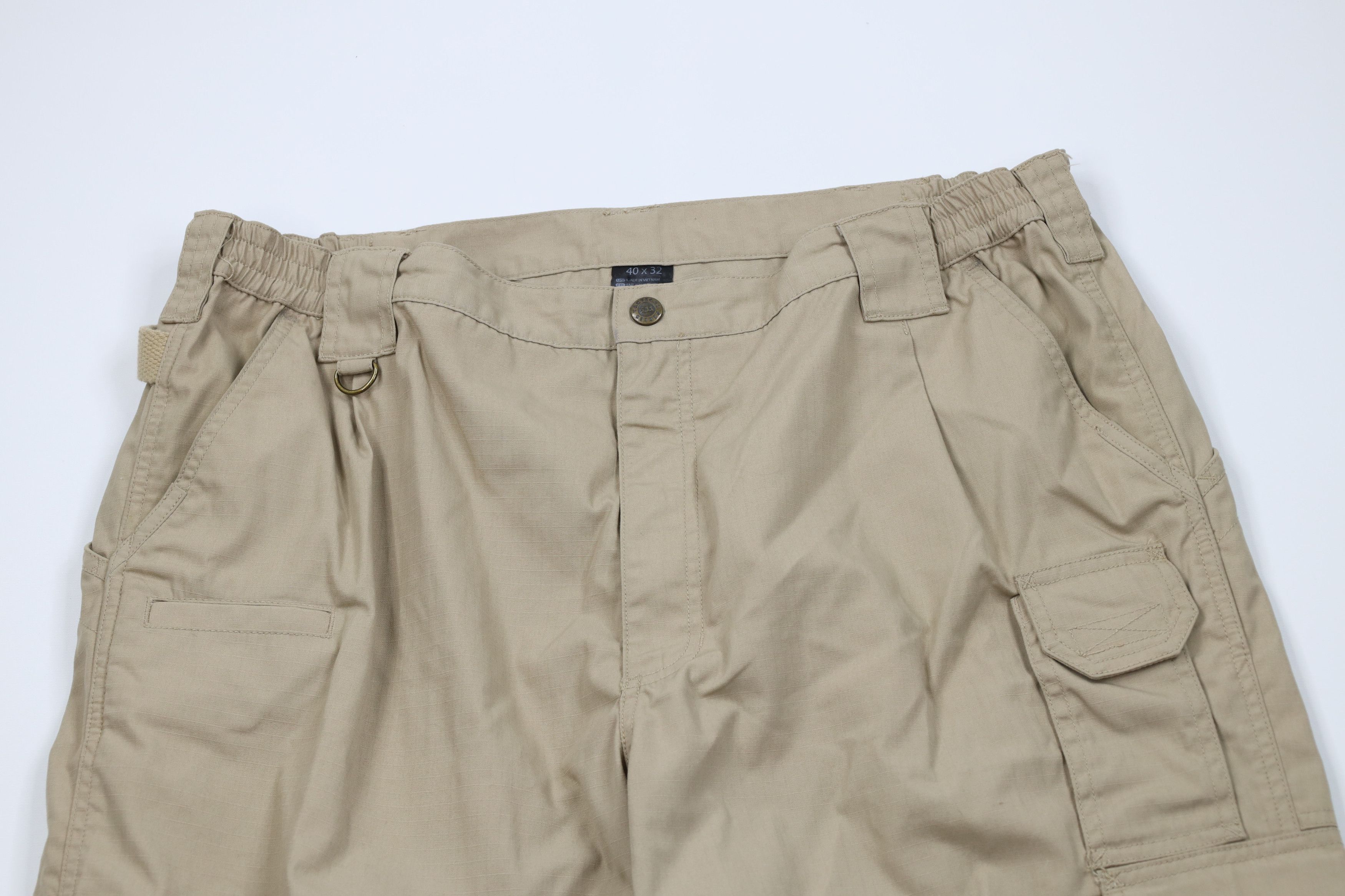 Vintage 5.11 Tactical Series Taclite Pro Ripstop Cargo Pants Beige Size US 40 / EU 56 - 2 Thumbnail