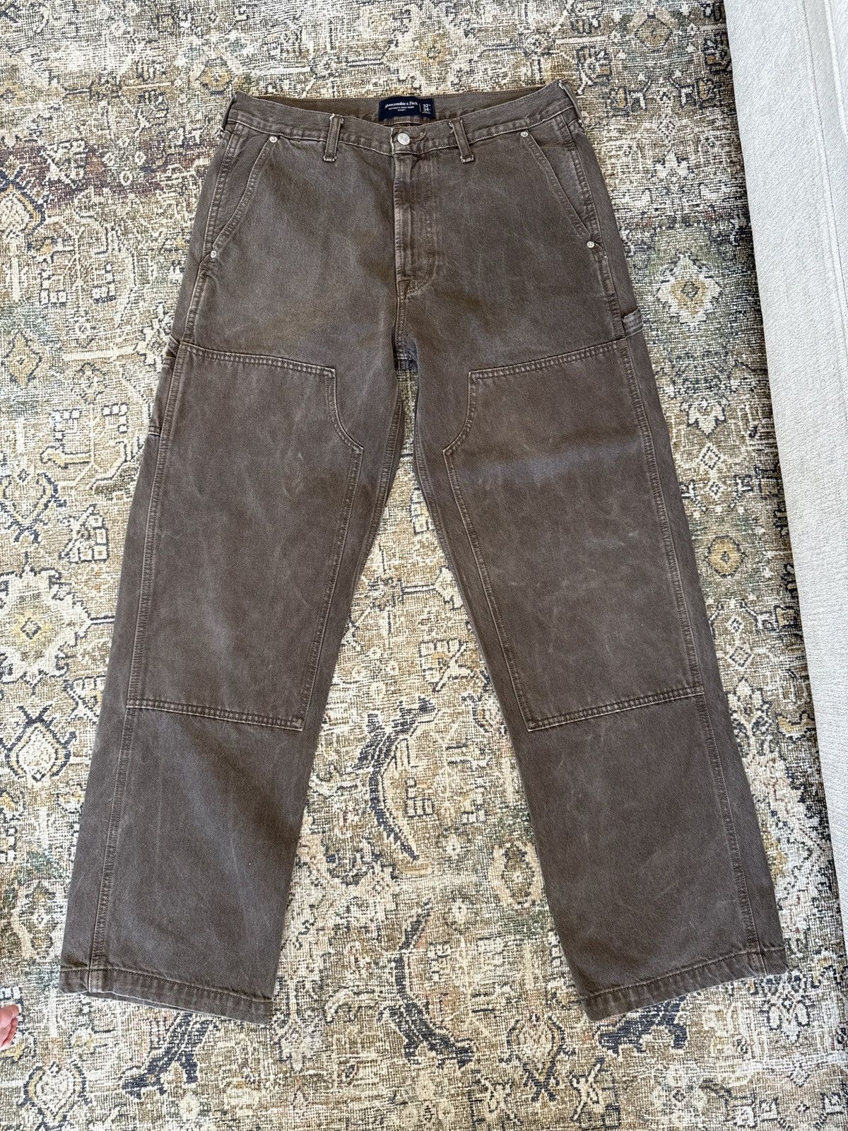 Abercrombie & Fitch Double front Knee pants 32x34 Size US 32 / EU 48 - 1 Thumbnail