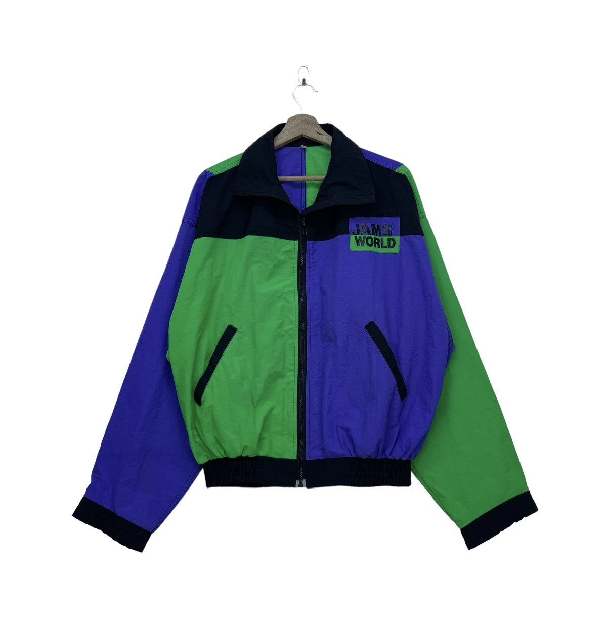 🔥Vintage Jams World Made In Usa Colour Block Jacket