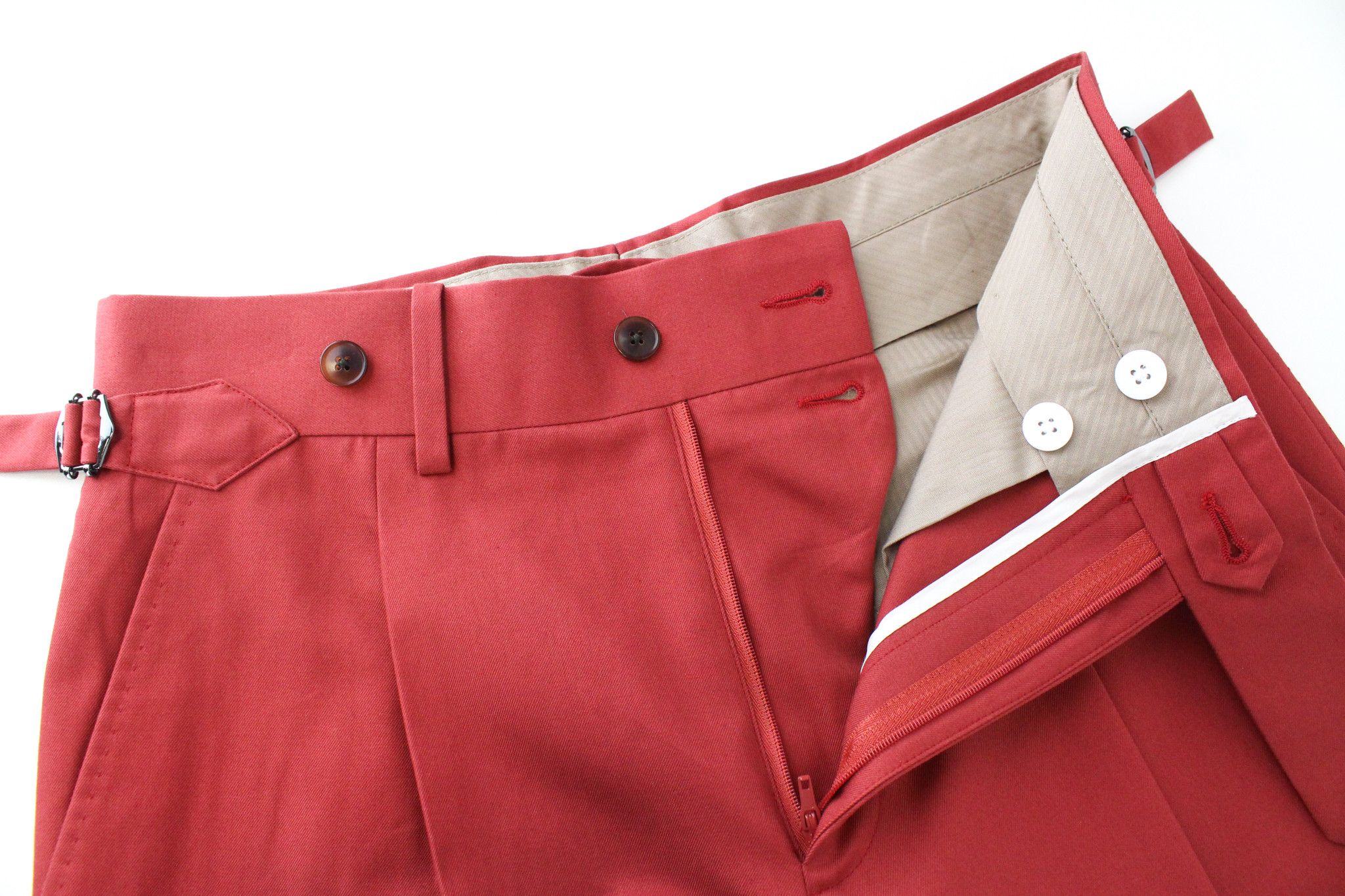 Suitsupply LA SPALLA UK32R Red Cotton 2 Piece Suit 66574 Size 34S - 9 Thumbnail