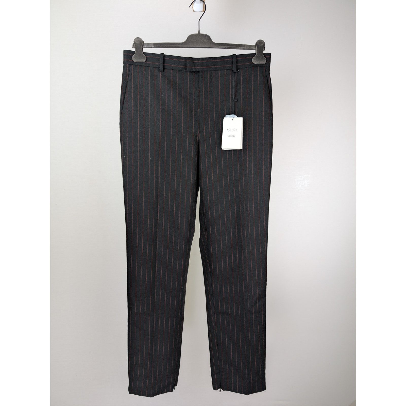 Bottega Veneta o1rshd1 Classic Wool Pinstripe Trousers Casual Pants Size US 36 / EU 52 - 1 Thumbnail