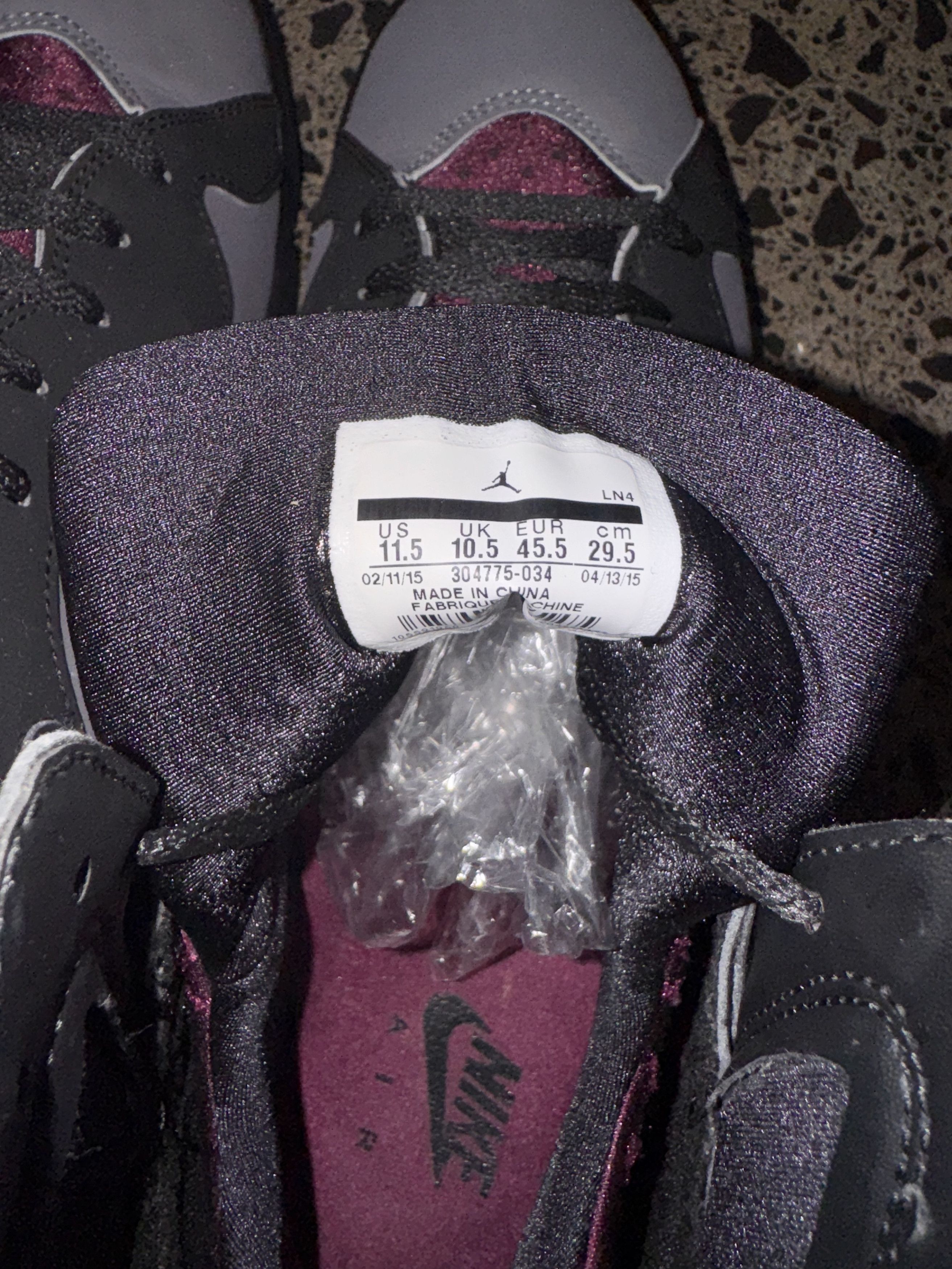 Jordan Brand JORDAN 7 RETRO 'BORDEAUX' Size US 11.5 / EU 44-45 - 5 Thumbnail