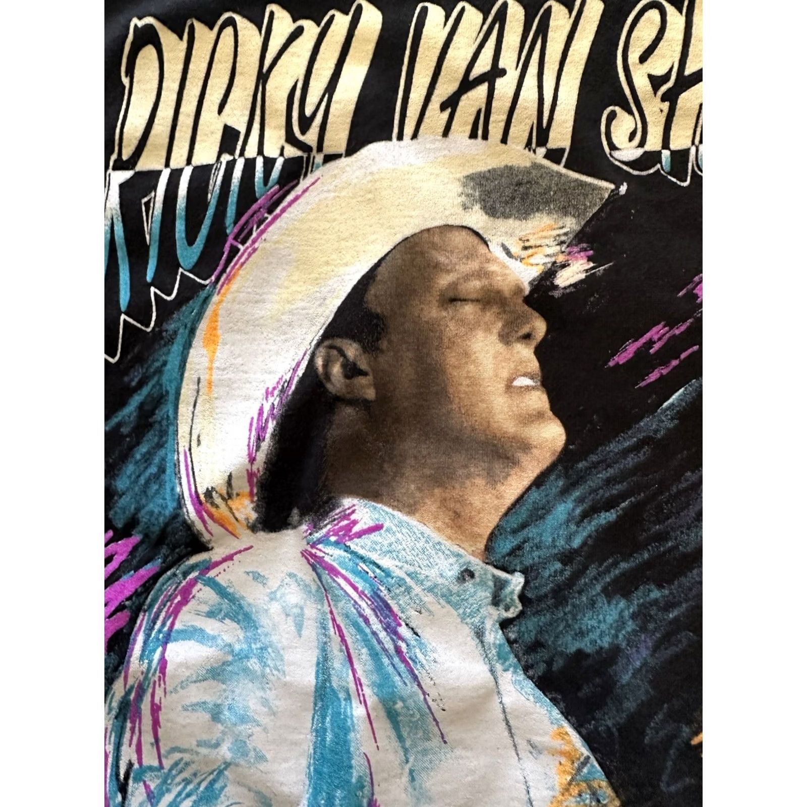 Vintage VINTAGE Ricky Van Shelton Shirt XXL Black 90S Country Band Tee USA MADE Mens Size US XXL / EU 58 / 5 - 5 Thumbnail