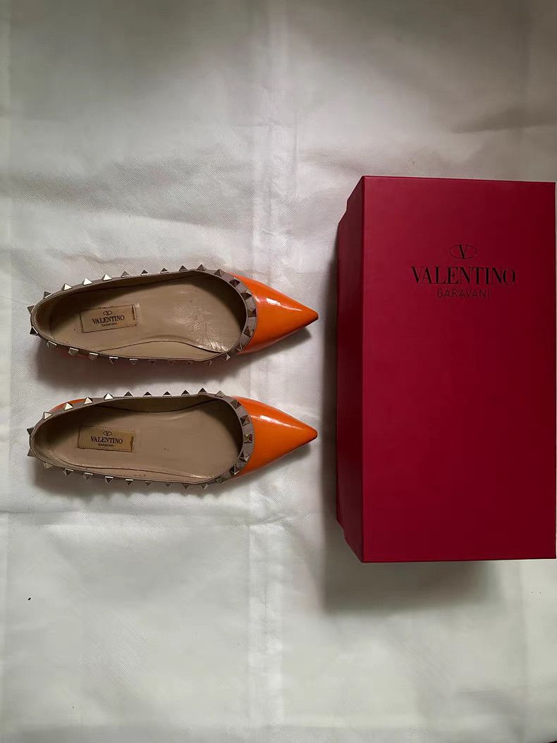 Valentino Valentino Women's Rockstud Ballet Flats Q9 Size US 6 / IT 36 - 1 Thumbnail
