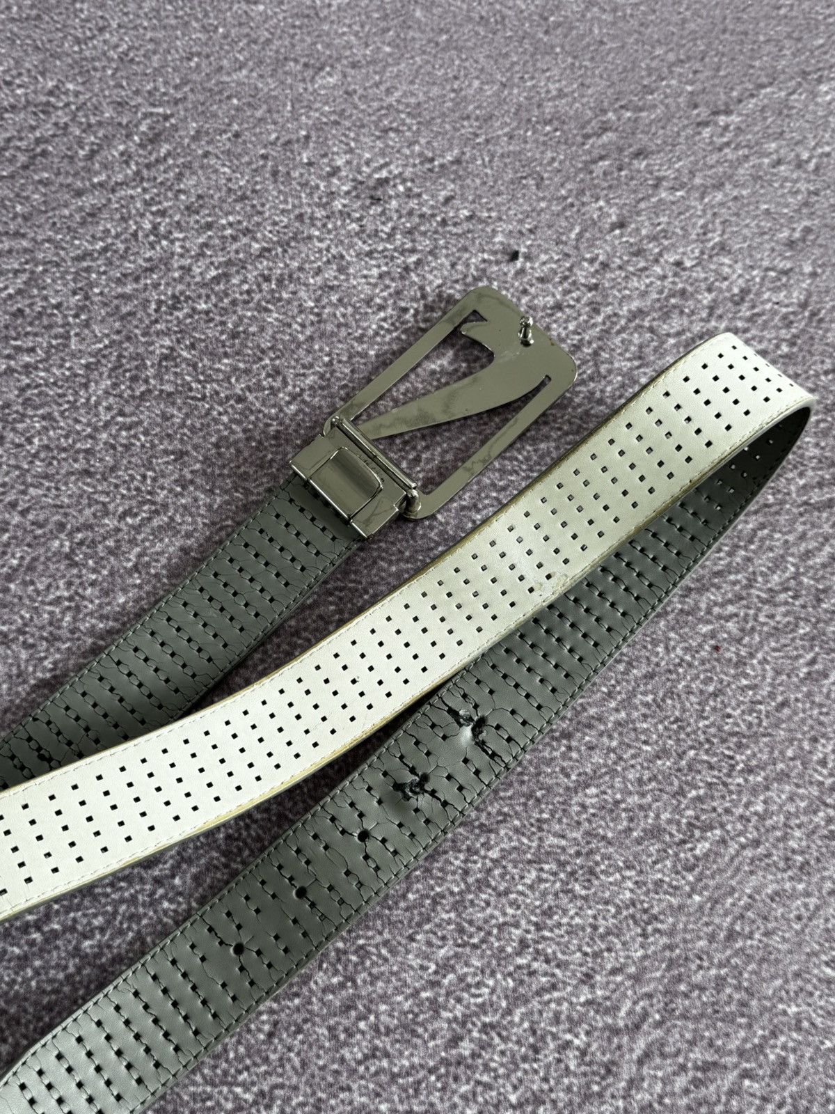 Nike Nike Vintage Drip Y2K Metal Swoosh Buckle Leather Belt Size ONE SIZE - 6 Thumbnail