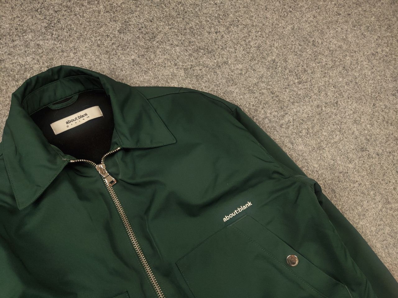 About:Blank About:blank Design Men's Box Logo Cropped Jacket Epsom Green Size US XS / EU 42 / 0 - 7 Thumbnail