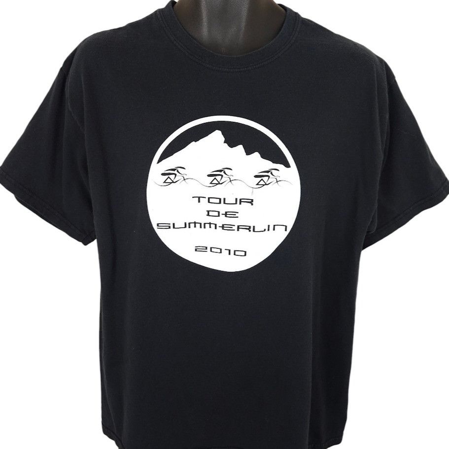 Gildan Tour De Summerlin T Shirt Mens Size Large Black 2010 Bike Size US L / EU 52-54 / 3 - 1 Thumbnail