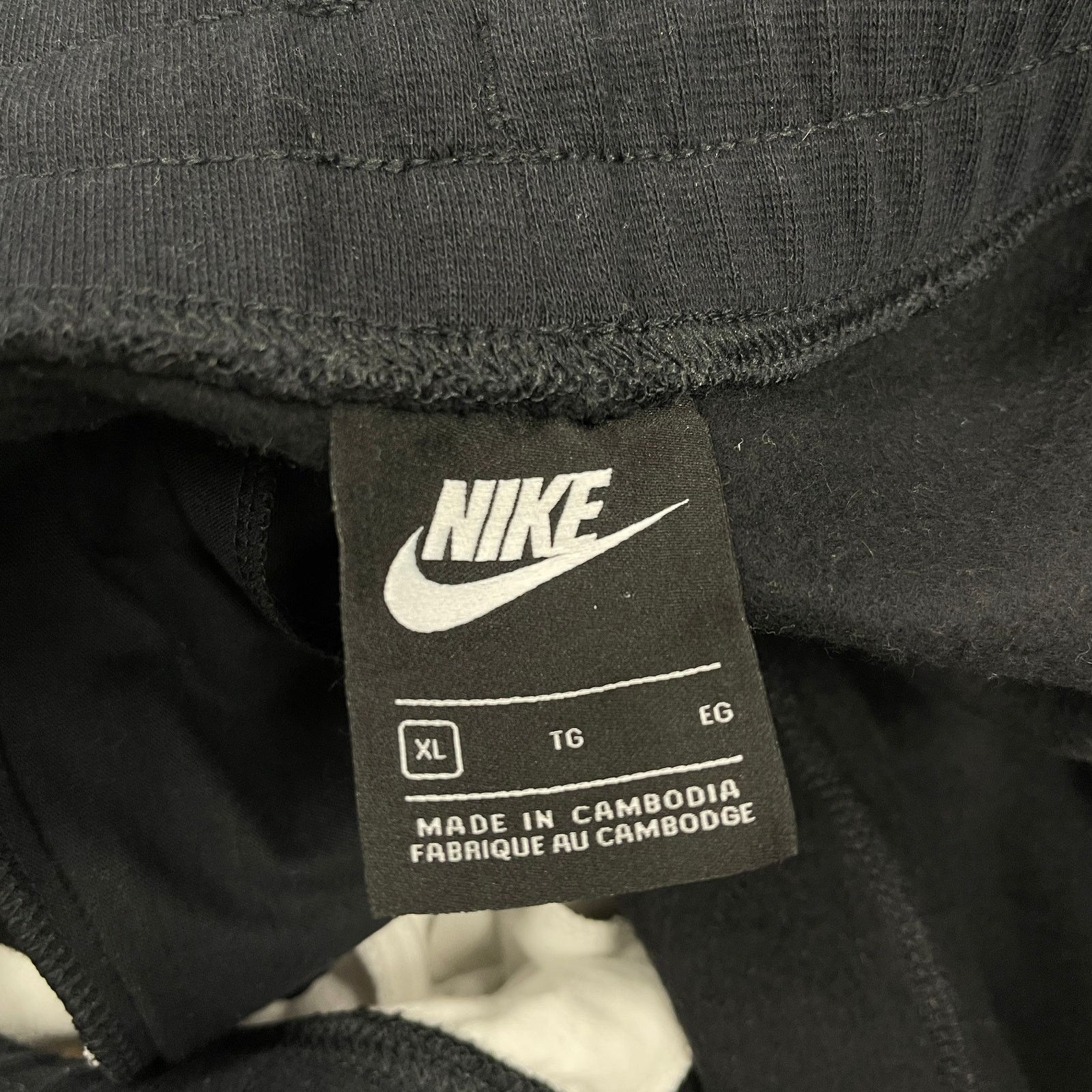 Nike Nike Air Men's Fleece Joggers sweatpants black white size XL Size US 30 / EU 46 - 4 Thumbnail
