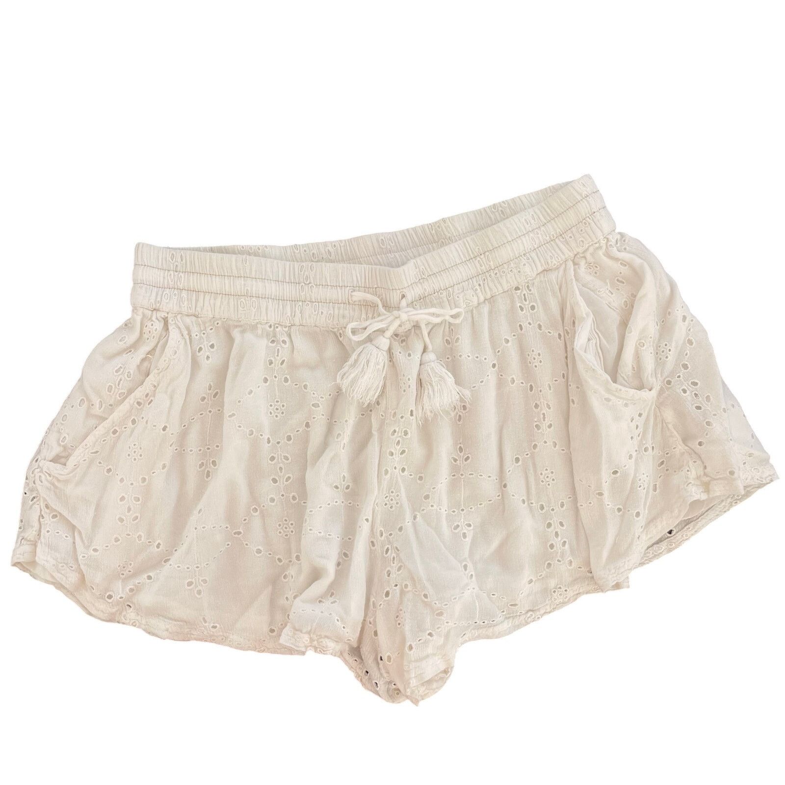 Free People Free People Eyelet Shorts Size 32" / US 10 / IT 46 - 2 Thumbnail