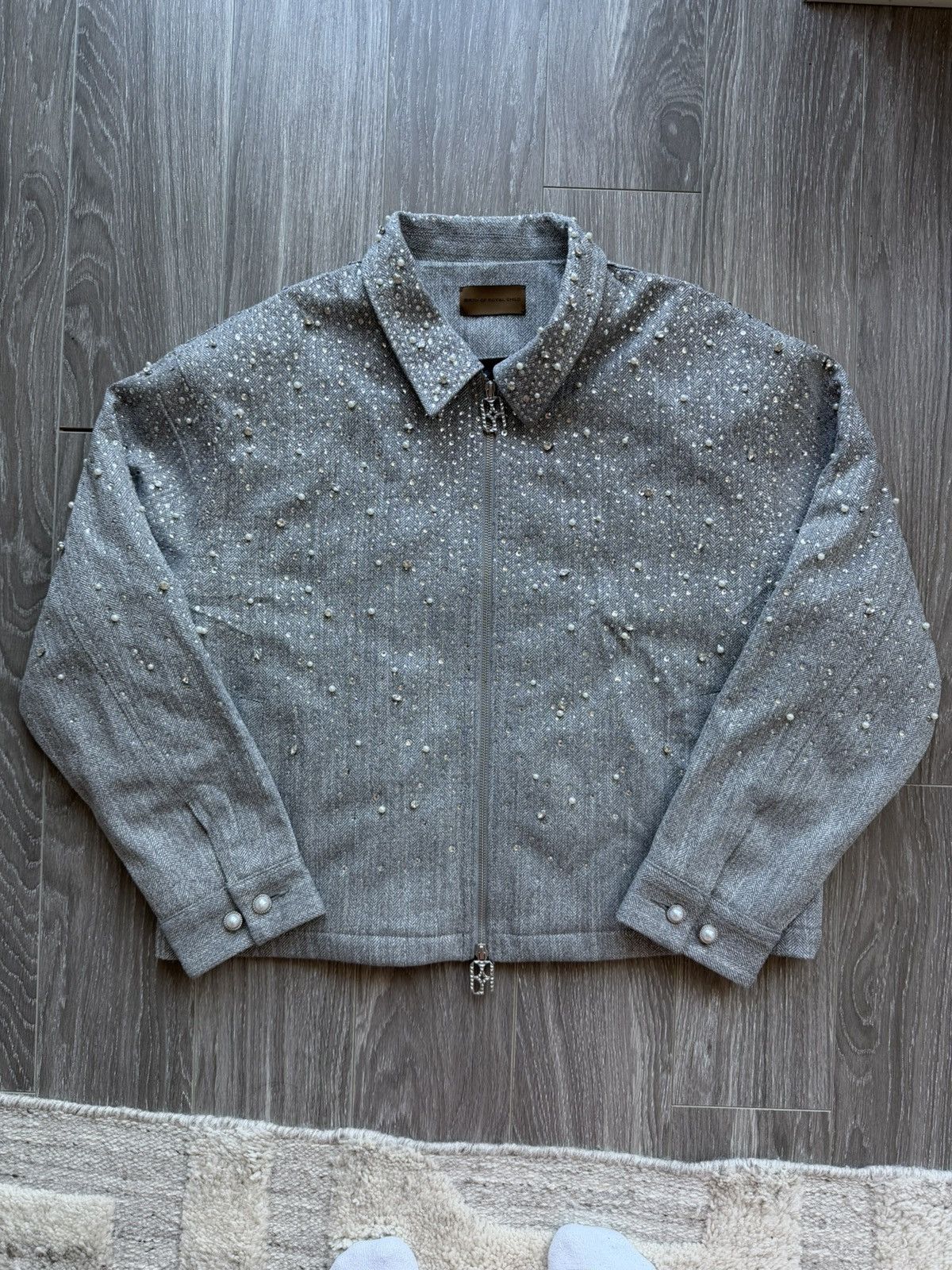 Birth of A Royal Child Rhinestone Zipper Jacket