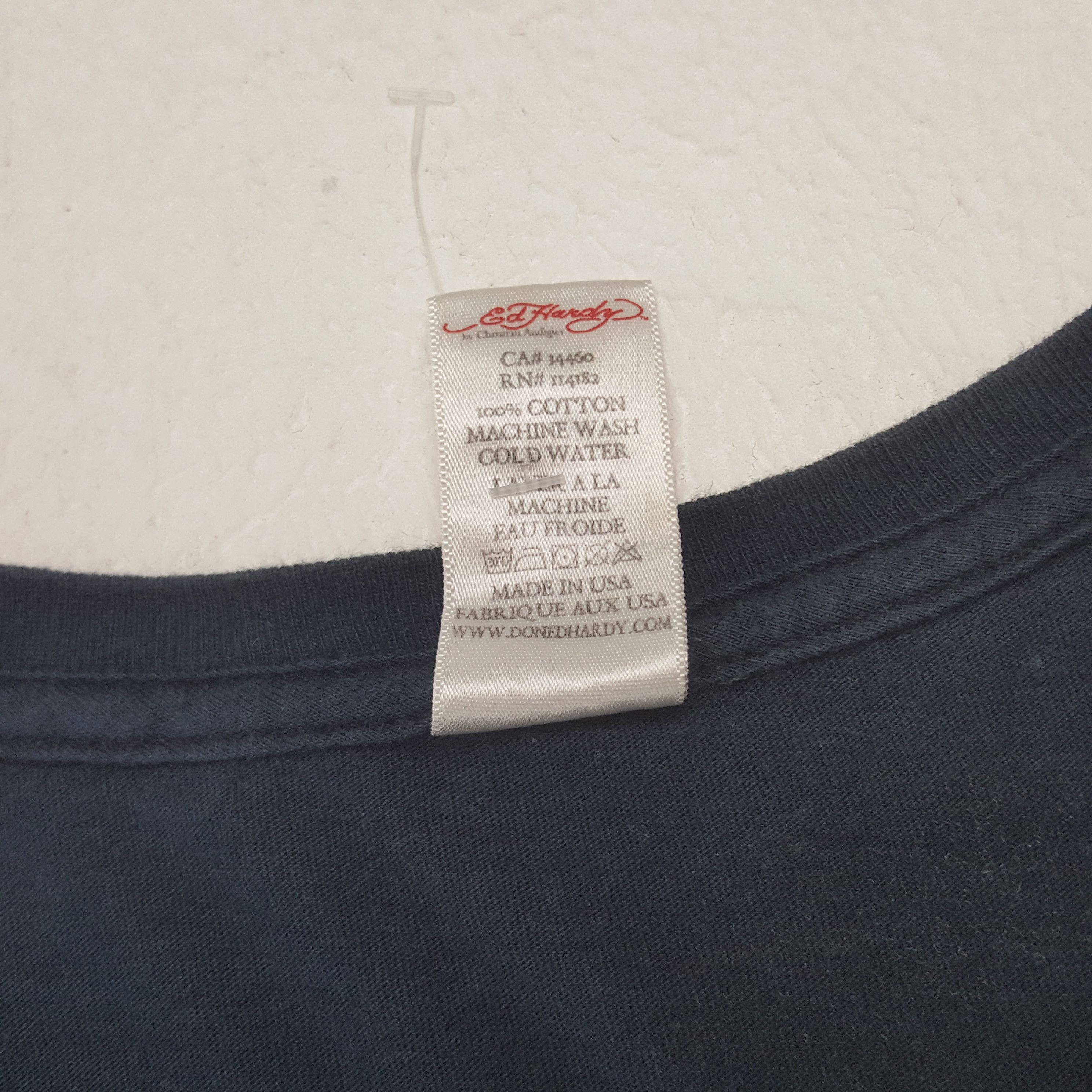Designer × Ed Hardy × Vintage Vintage Ed Hardy Overprinted Rare Tshirt Size US L / EU 52-54 / 3 - 10 Thumbnail