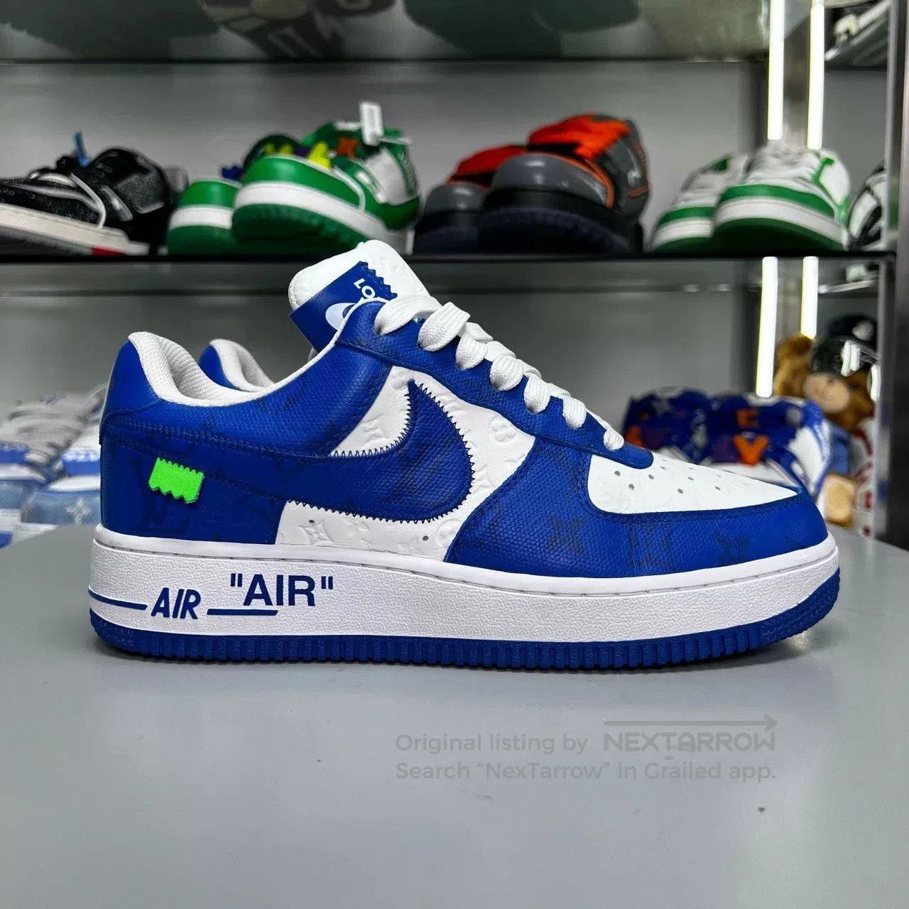 Louis Vuitton AF1 Louis Vuitton White Blue. Size US 6.5 / EU 39-40 - 1 Thumbnail
