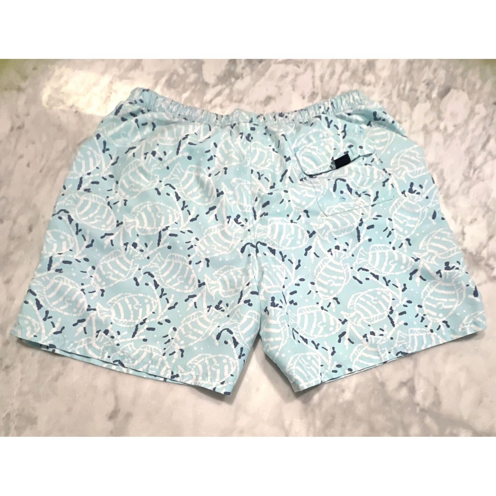 Vineyard Vines Vineyard Vines Swim Trunks Shorts Men XL Blue White Lined Bathing Suit Fish Size US 36 / EU 52 - 3 Thumbnail