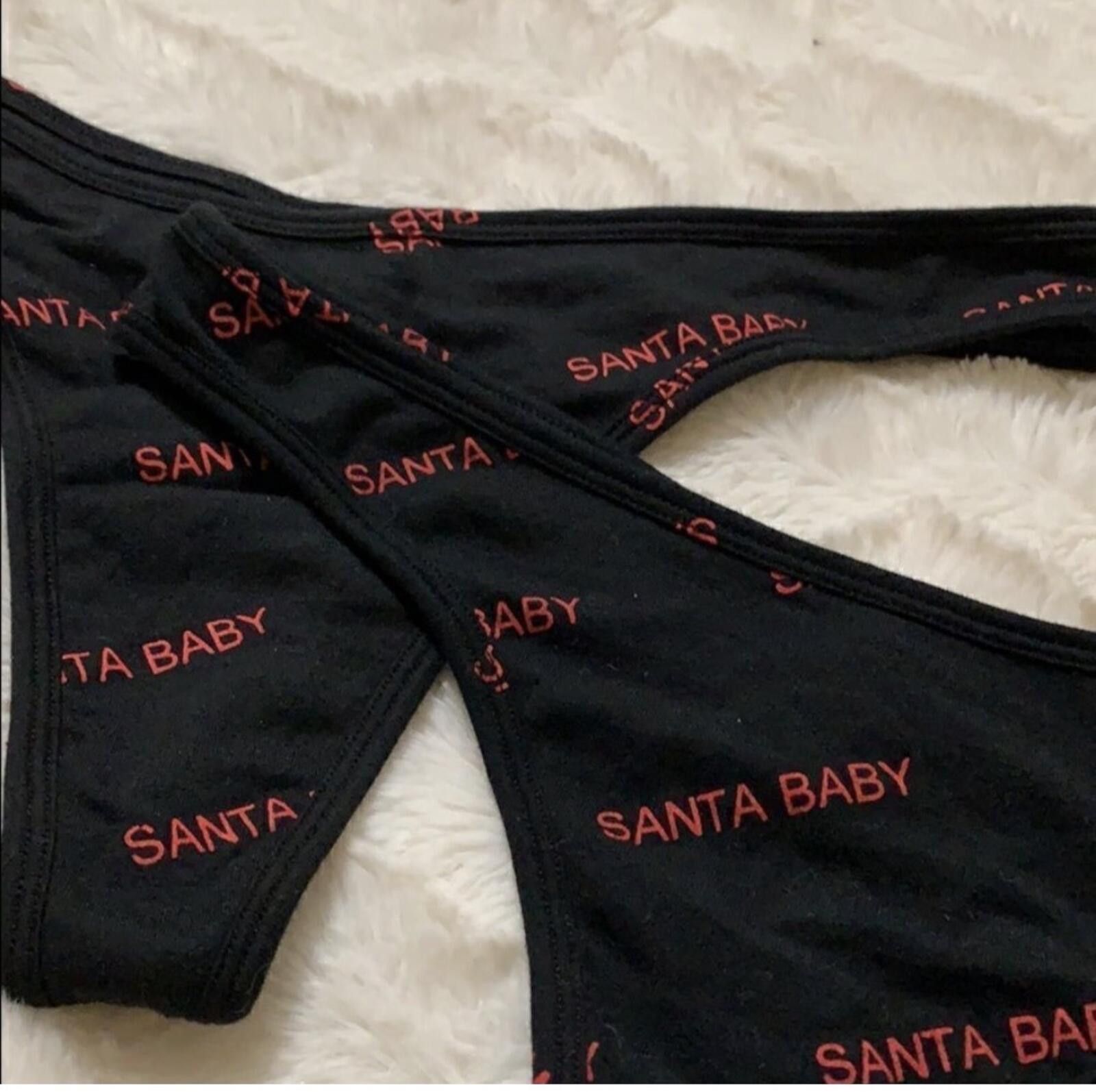 Forever 21 2- (FOREVER 21) Santa baby thongs Size ONE SIZE - 2 Thumbnail