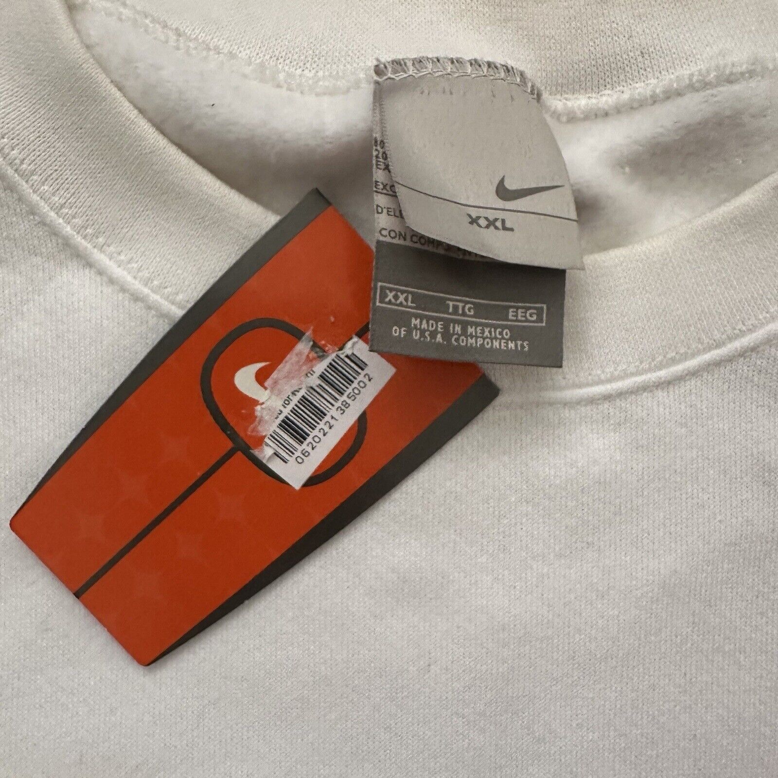 Nike × Vintage NWT Vintage Y2K Nike Essential Swoosh Check Sweatshirt Size US XXL / EU 58 / 5 - 5 Thumbnail
