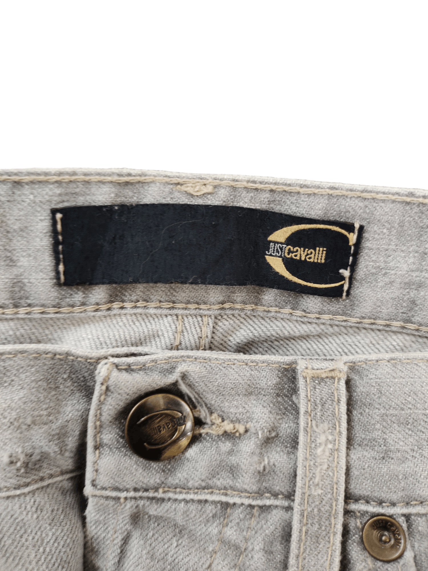 Just Cavalli Flare Jeans Just Cavalli Distress Mudmax Boot Cut Y2k Size US 29 - 20 Thumbnail