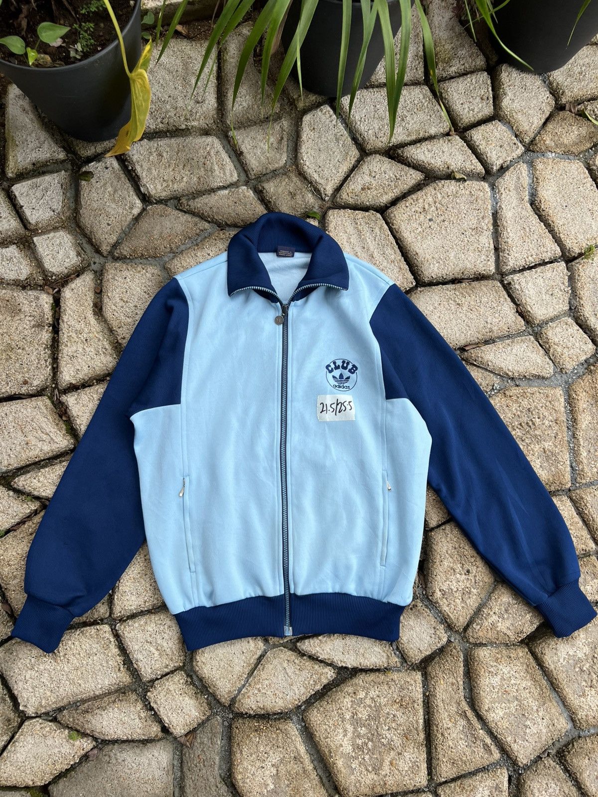 Adidas 🔥Vintage Two Tone Adidas Club Zipper Jackets Size US M / EU 48-50 / 2 - 2 Thumbnail