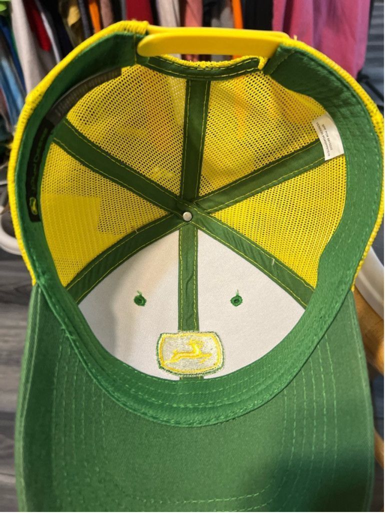 John Deere Unisex John Deere Hat One Size Green Yellow Size ONE SIZE - 5 Thumbnail