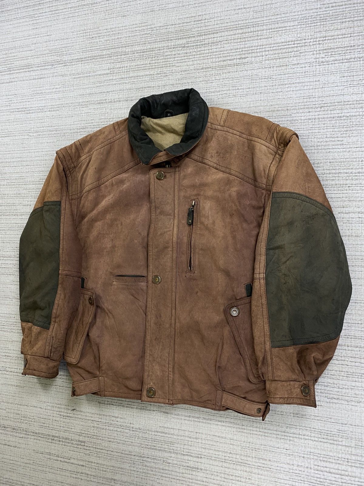 Vintage 🔥80s Santa Barbara Polo & Racquet Club Suede Leather Jacket Size US M / EU 48-50 / 2 - 5 Thumbnail