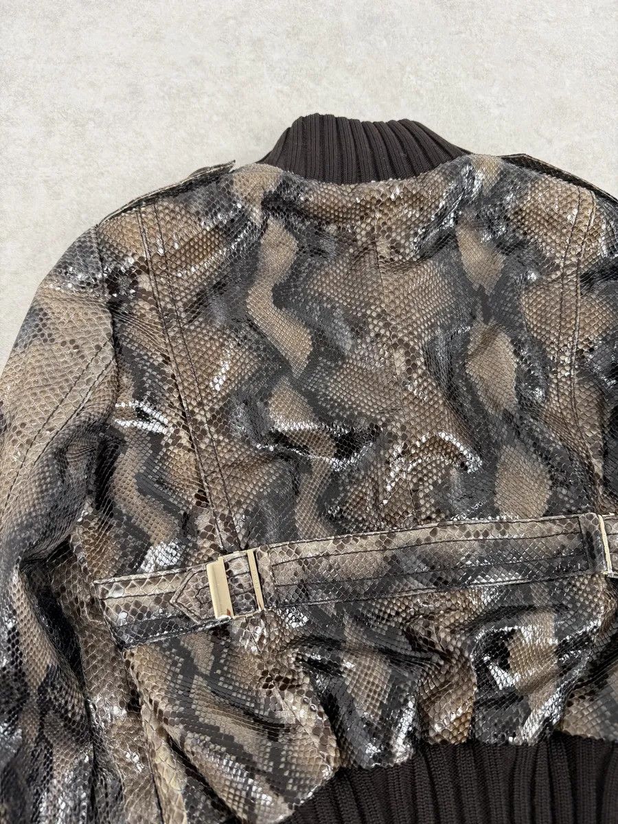 Gucci SS2009 Gucci Madonna Python Leather Jacket by Frida Giannini Size XS / US 0-2 / IT 36-38 - 8 Thumbnail