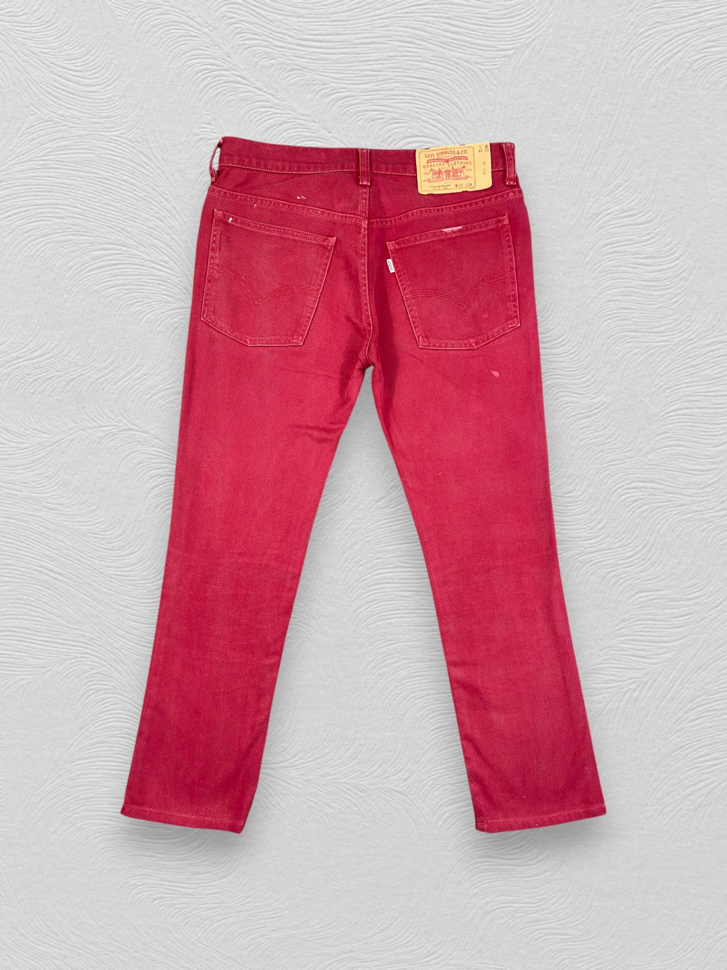 Levi's Red Vintage Levi's 517 Flare Bootcut 31x27 Denim -JN2424 Size US 31 - 2 Thumbnail