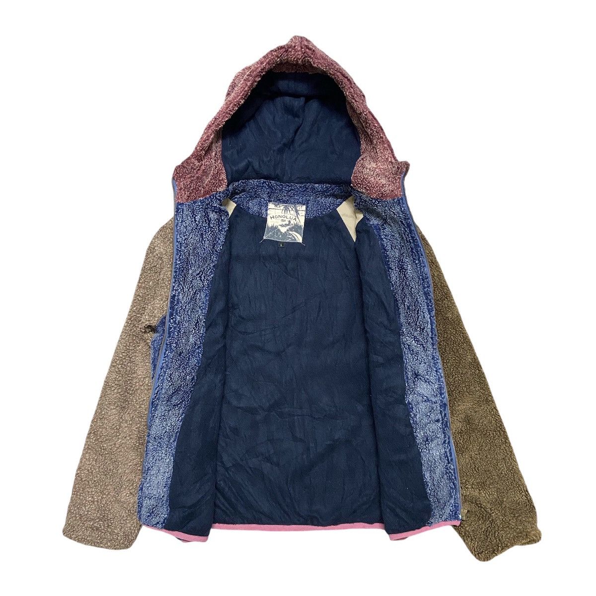 Japanese Brand Honolua Surf Co. Deep Pile Hoodie Fleece Jacket Size US L / EU 52-54 / 3 - 2 Thumbnail